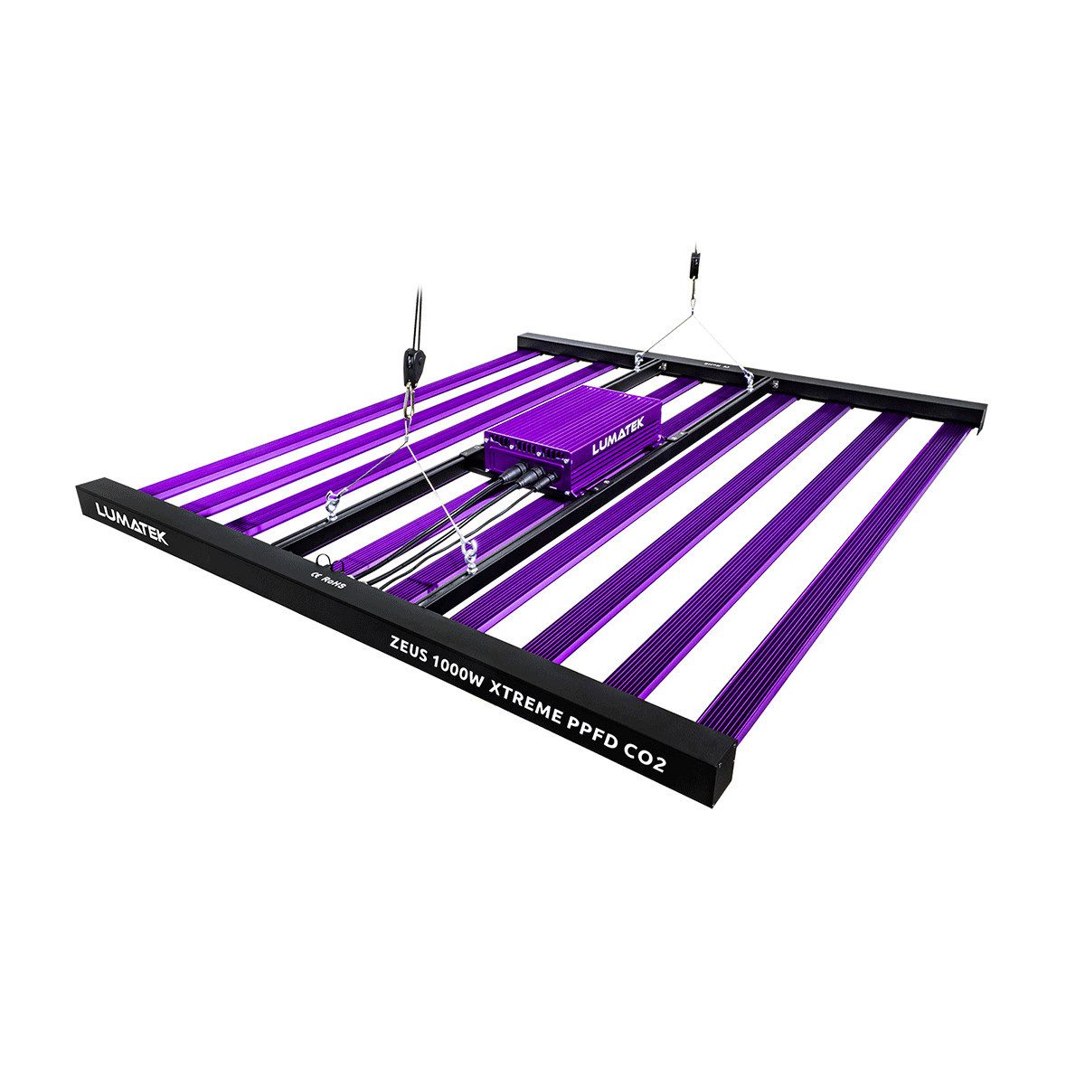 Lumatek Pflanzenlampe Lumatek ZEUS 1000W Xtreme PPFD CO2 LED, Vollspektrum, IP65-Schutz, Clear Glue Technologie, dimmbar, CO₂-optimiert