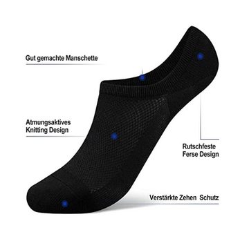 Filbert Kurzsocken Sport Sneaker Socken Damen Herren Sneakersocken Füßlinge Sportsocken (12-Paar, Atmungsaktiv, Langlebig, Unsichtbar im Schuh) Zehensocke Kurzsocken Socken Ballerinasocken Sneaker Socken unsichtbar