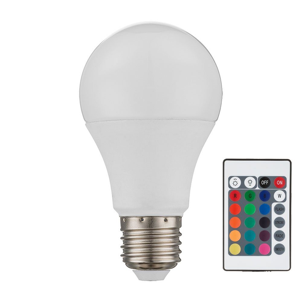 Globo LED-Leuchtmittel, RGB LED Leuchtmittel 4 Watt Glühbirne dimmbar Farbwechsel E27 Fassung