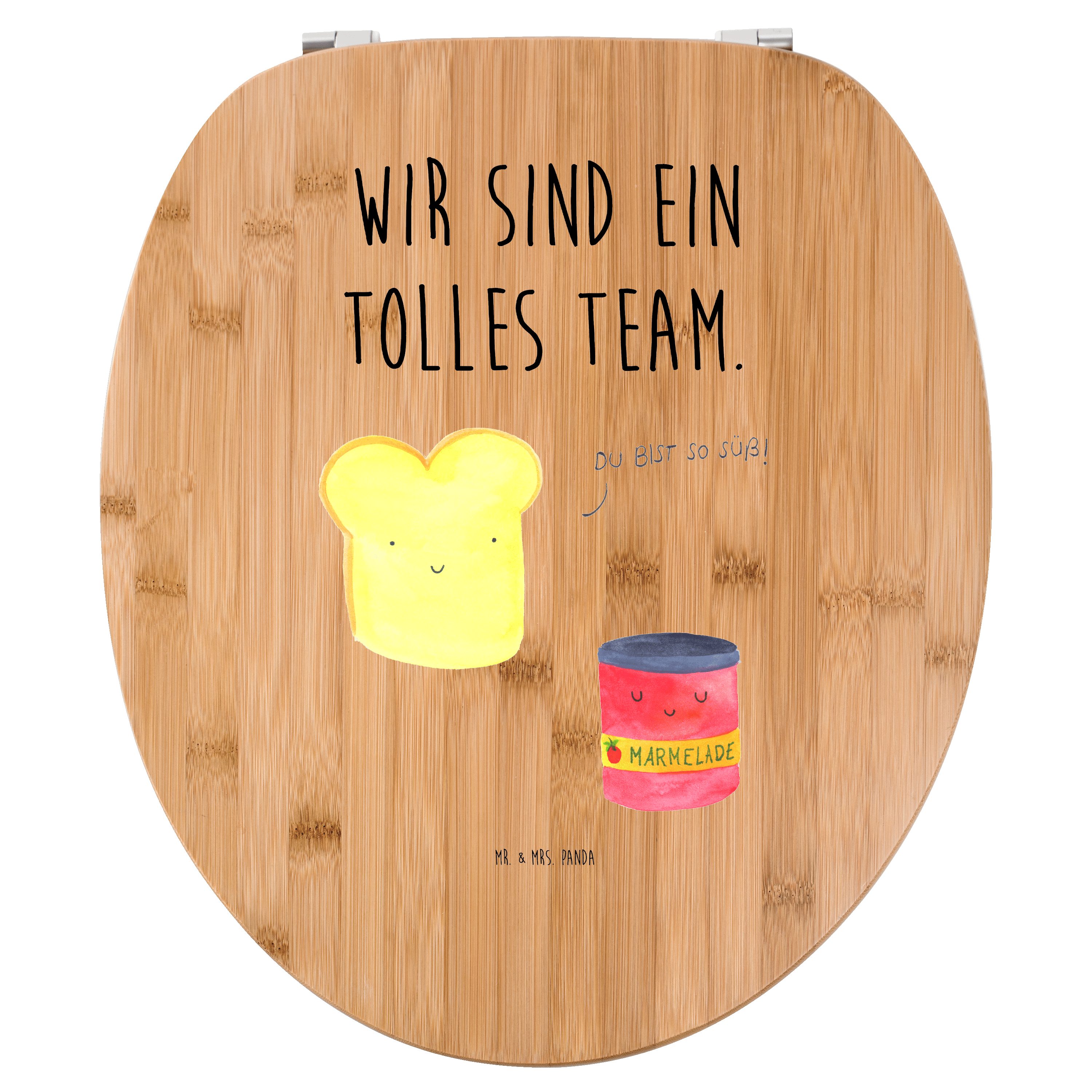 Mr. & Mrs. Panda WCSitz Toast Marmelade Transparent Geschenk