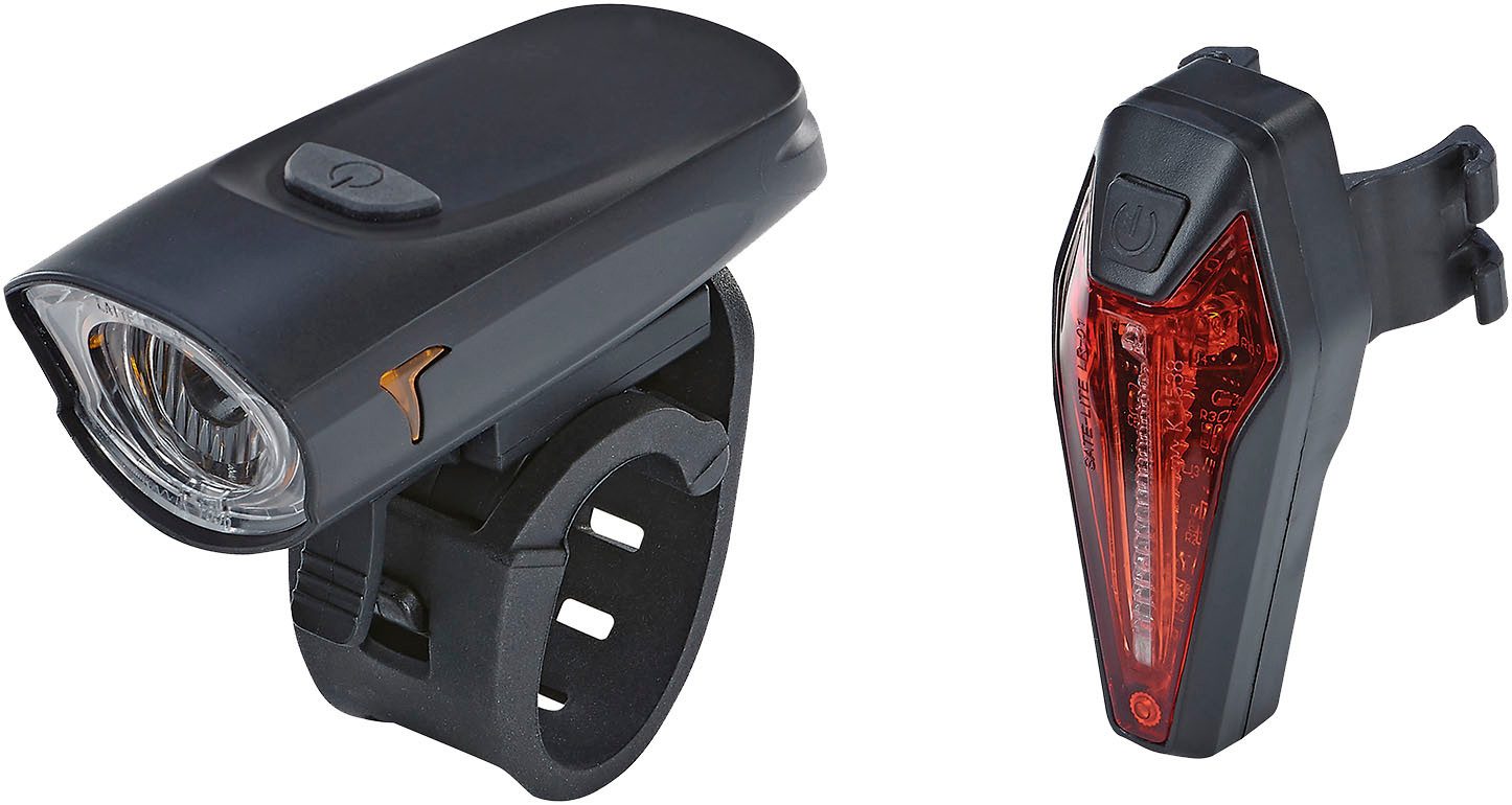 Prophete Fahrradbeleuchtung LED Akku Beleuchtungs-Set