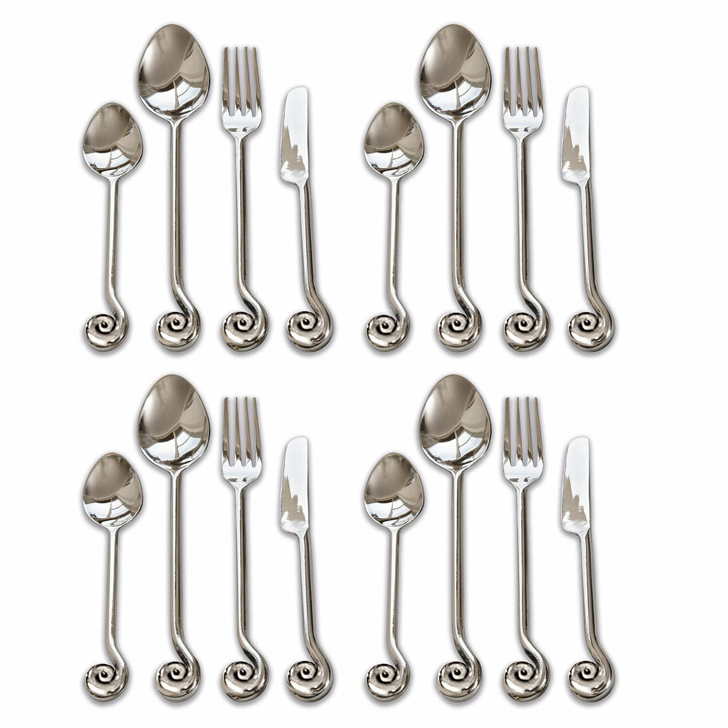 Mirabeau Besteck-Set Besteck Hadley silber, Messing
