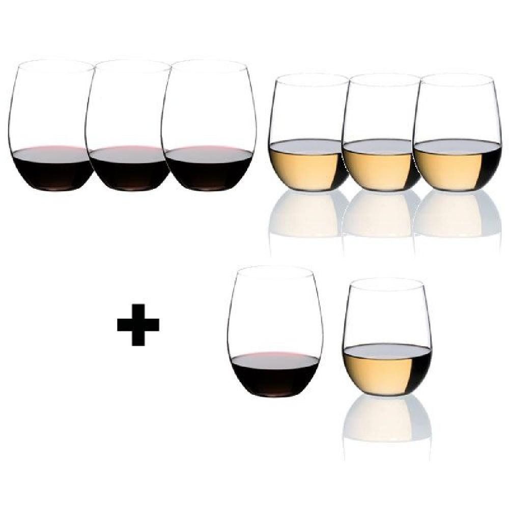 RIEDEL THE WINE GLASS COMPANY Weißweinglas Gläser-Geschenkset The O Cabernet-Merlot und Viognier-Chardonnay (Pay