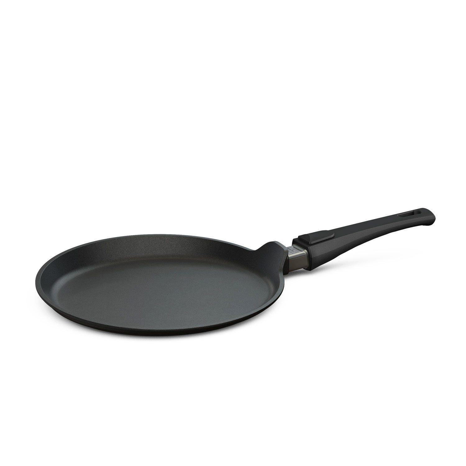 Hoffmann TC Crêpepfanne Crepe Pfanne Ø 28 cm, Made in Germany alle Herdarten, Aluguss (1-tlg., 1x Crêpepfanne Ø 28 cm), abnehmbarer Griff, Induktion, Antihaft, einseitig erhöht