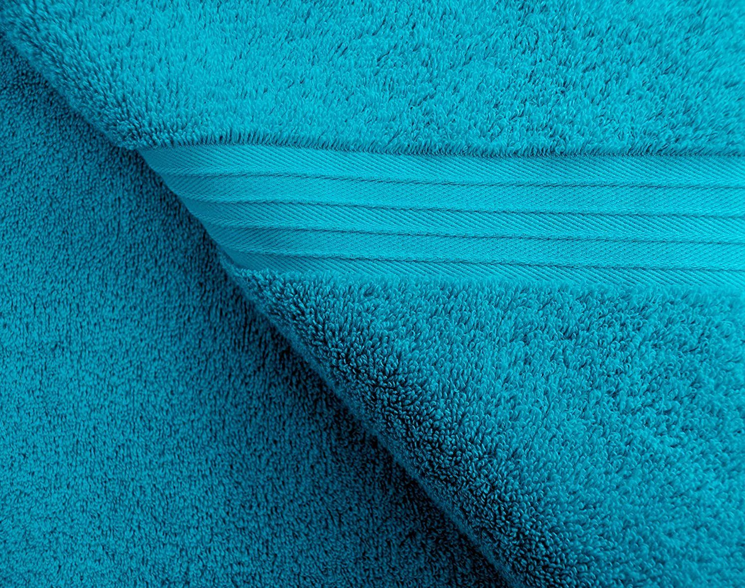 Lashuma Duschtuch Linz, Frottee (1-St), Dusche 70x140 Aquamarin Blaues cm Blau Handtuch