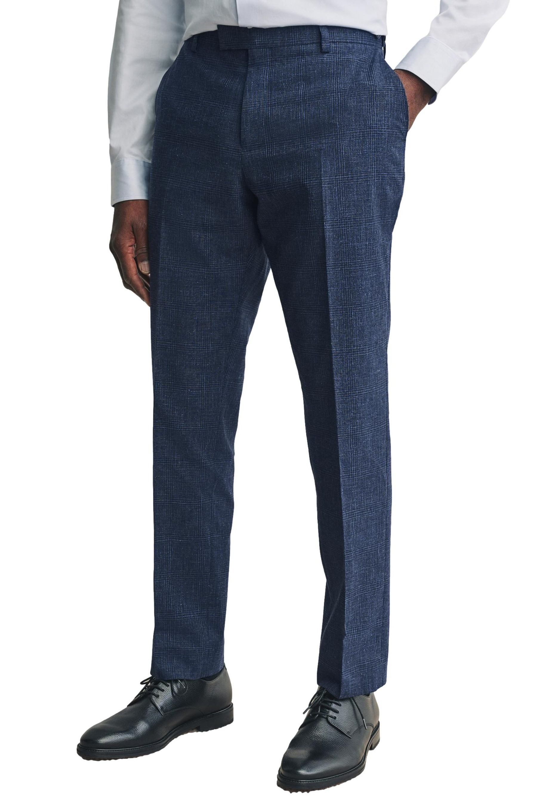 Anzughose Tollegno Anzughose aus Leinengmisch, Slim Fit