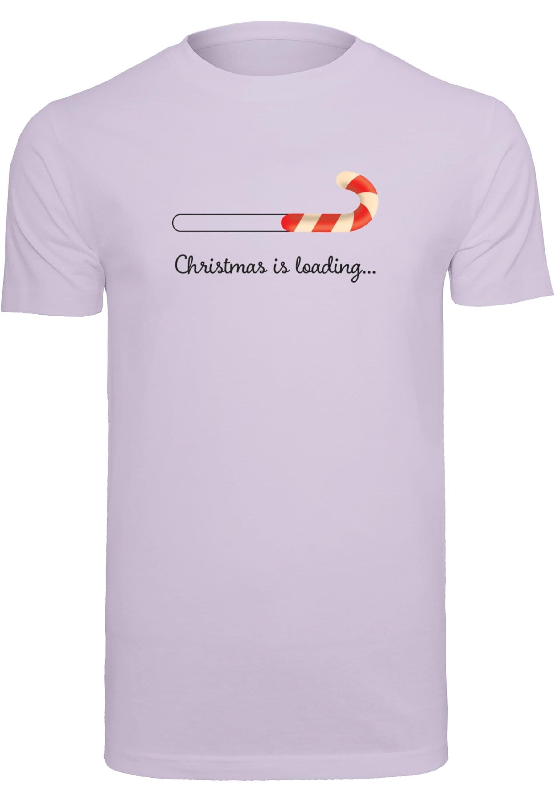 Merchcode T-Shirt Herren Christmas Loading T-Shirt Round Neck (1-tlg) lilac