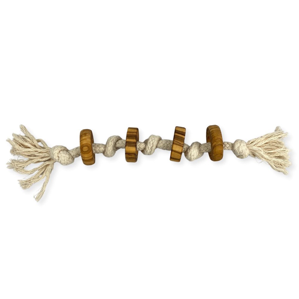 Olivi Dog Bones Tiertau Olivi Tau-Spielzeug Ringe, 100 % natürlich