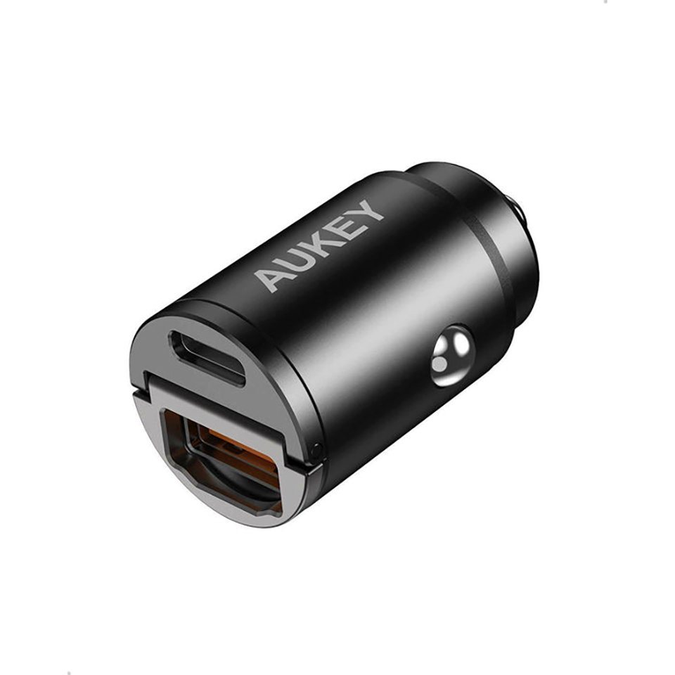 AUKEY Zigarettenanzünder KFZ Ladegerät Ladeadapter Charger KFZ-Adapter zu Je nach Modell USB-A und/oder USB-C, 12V, 24V, USB, USB-C, Power Delivery 3.0, Quick Charge 3.0