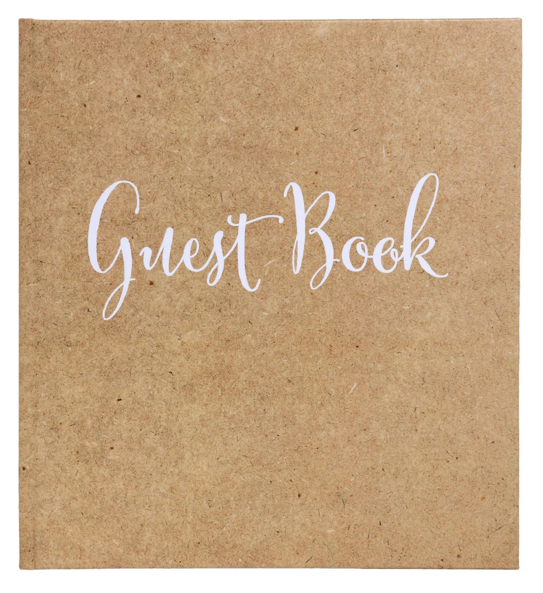 EXACOMPTA Fotoalbum Gästebuch 140S gold 21x19 Englisch kraft - Kraft braun - 47236Z, Gästebücher Classic