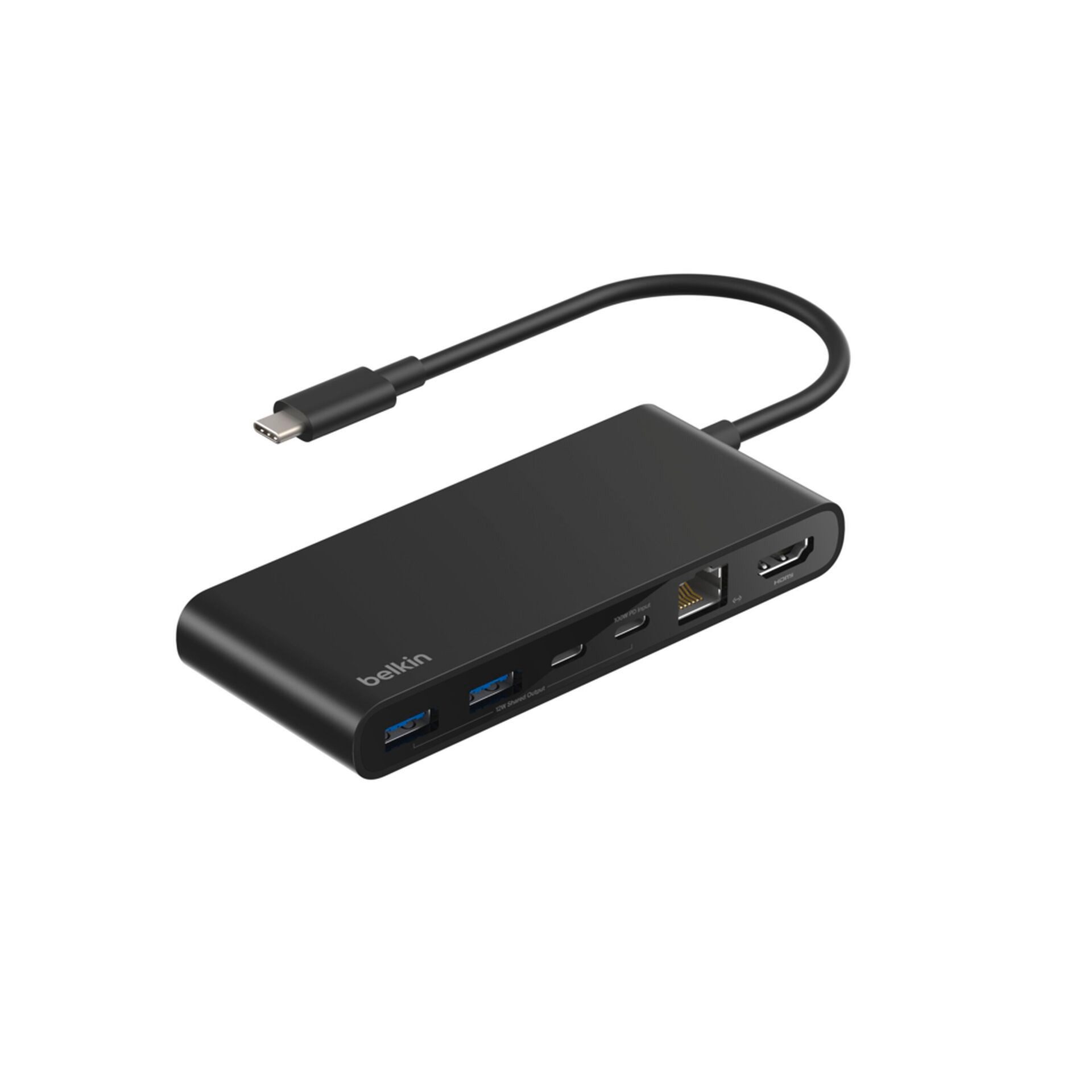 Belkin Laptop-Dockingstation Connect 8-in-1 USB-C Hub mit Dual USB-C Ports