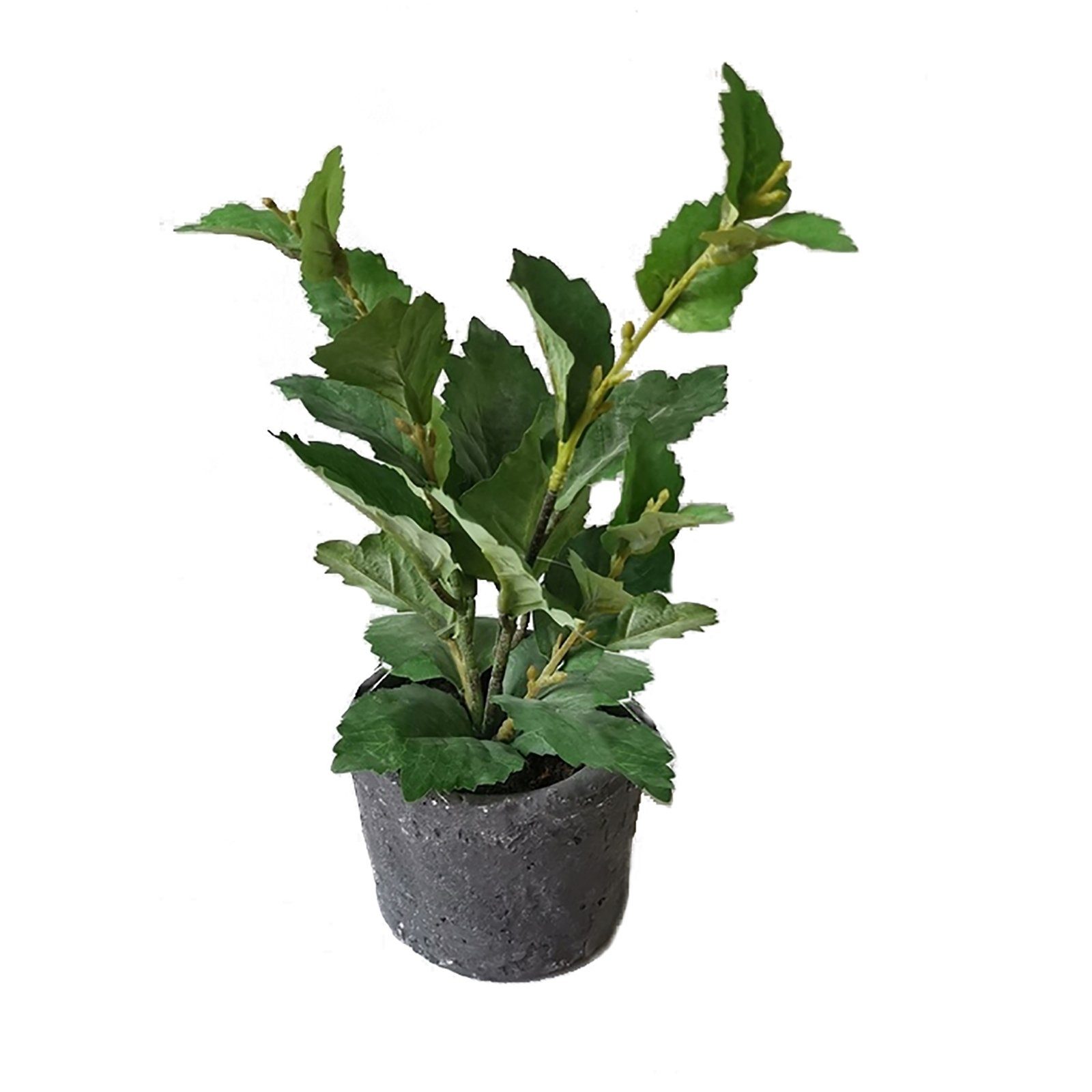 Kunstblume Grünpflanze im Topf Kunstpflanze Flora