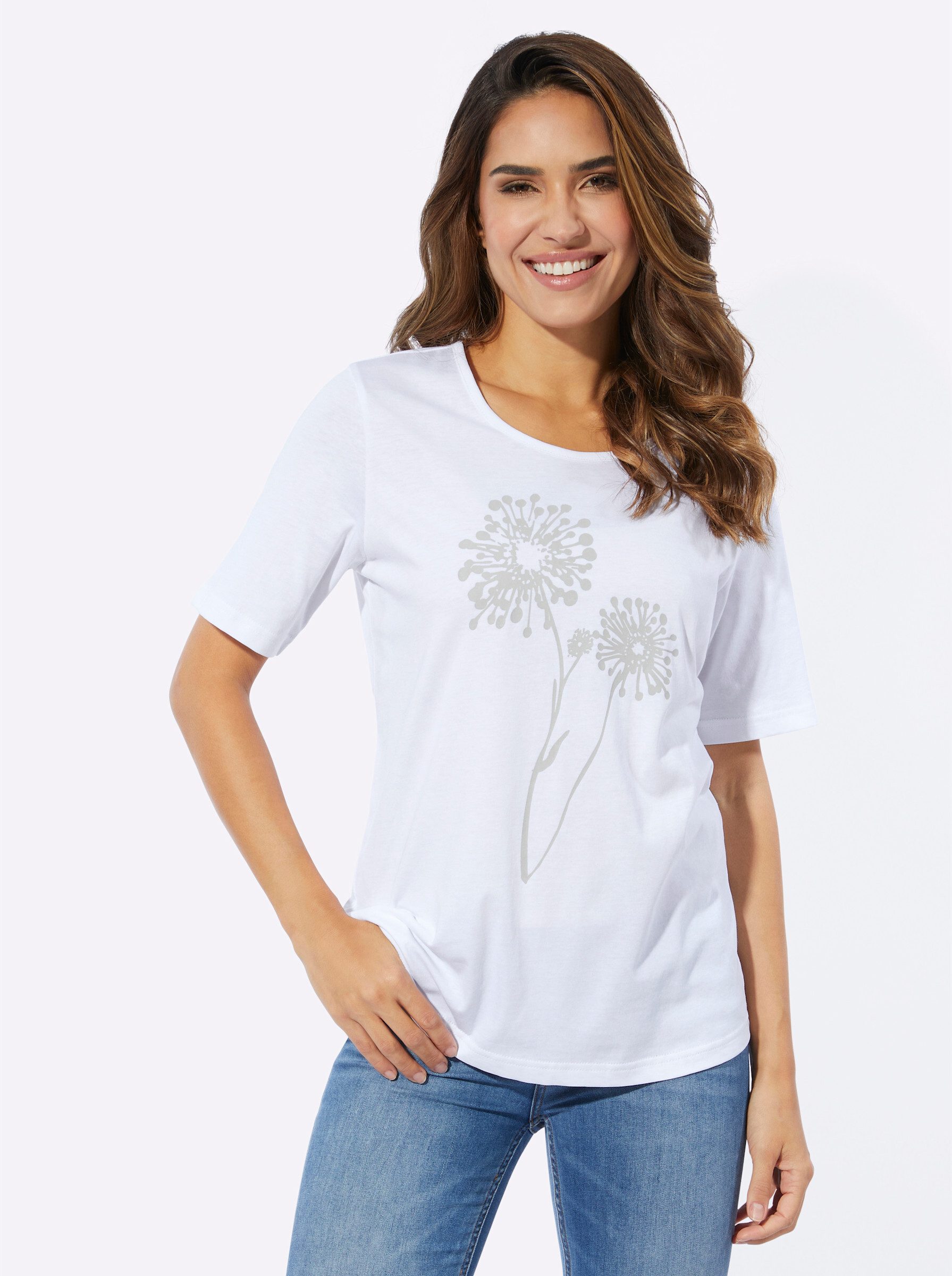T-Shirt Rundhals-Shirt Kurzarm