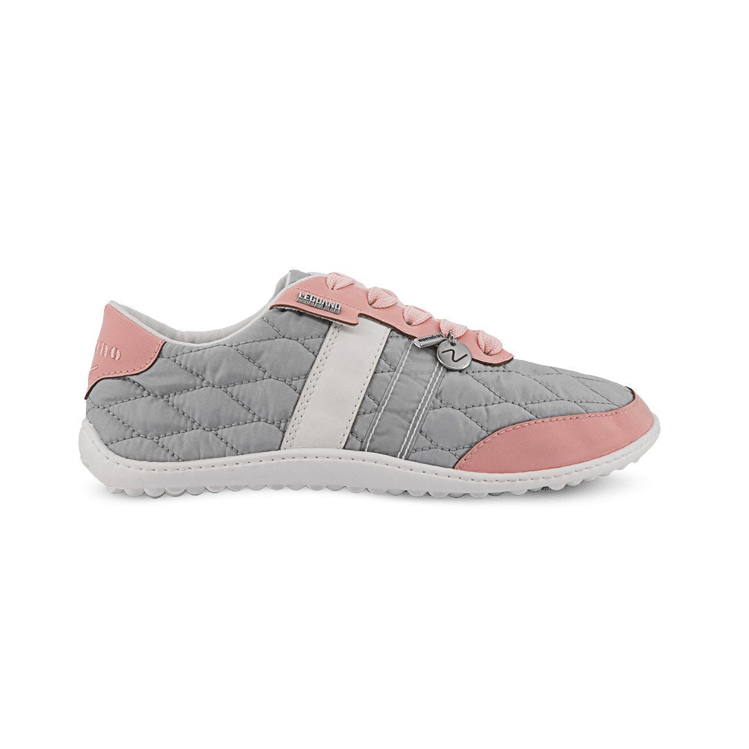 Leguano Barfussschuhe Nightstep (flexible Sohle, pures Barfußgefühl) rosa/grau Sneaker