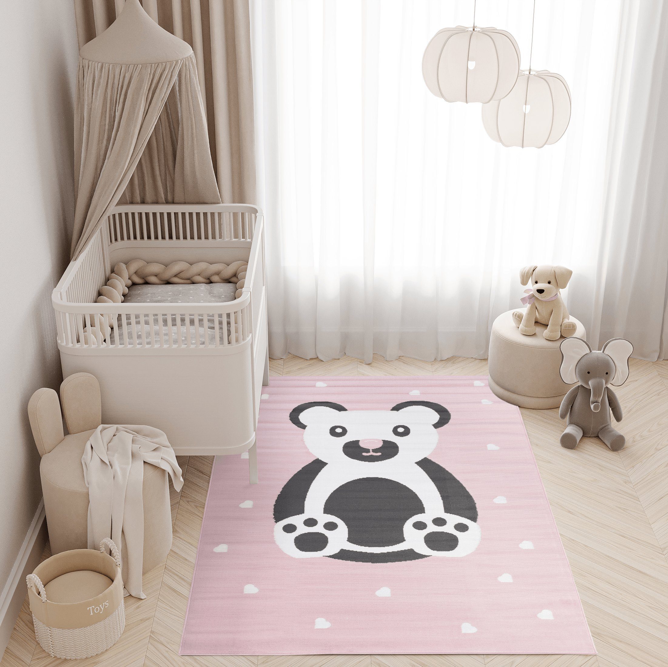 Tapiso Kinderteppich PINKY, rechteckig, Höhe: 8 günstig online kaufen