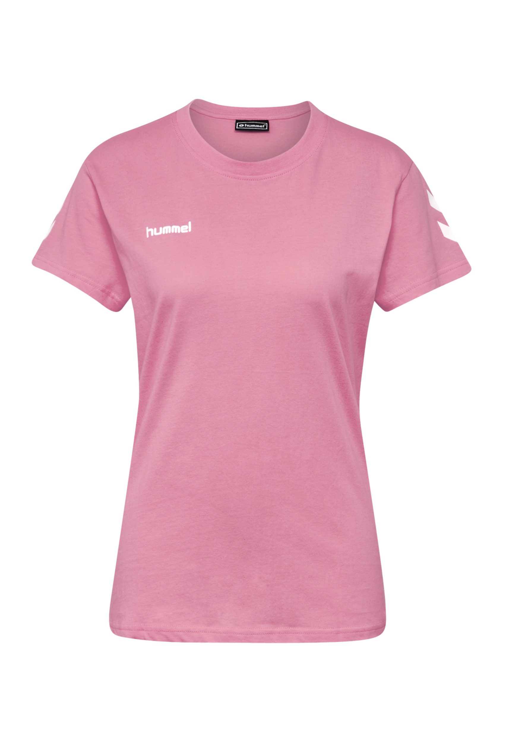 hummel T-Shirt Logo Kurzarm aus Baumwolle HMLGO HMLGO COTTON T-SHIRT WOMAN günstig online kaufen