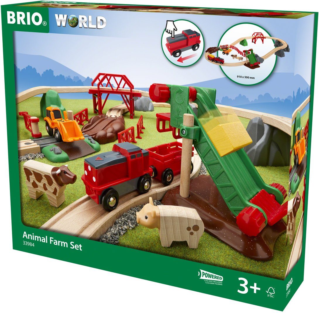 BRIO® Spielzeug-Eisenbahn Großes Bahn Bauernhof-Set, (30-tlg), günstig online kaufen