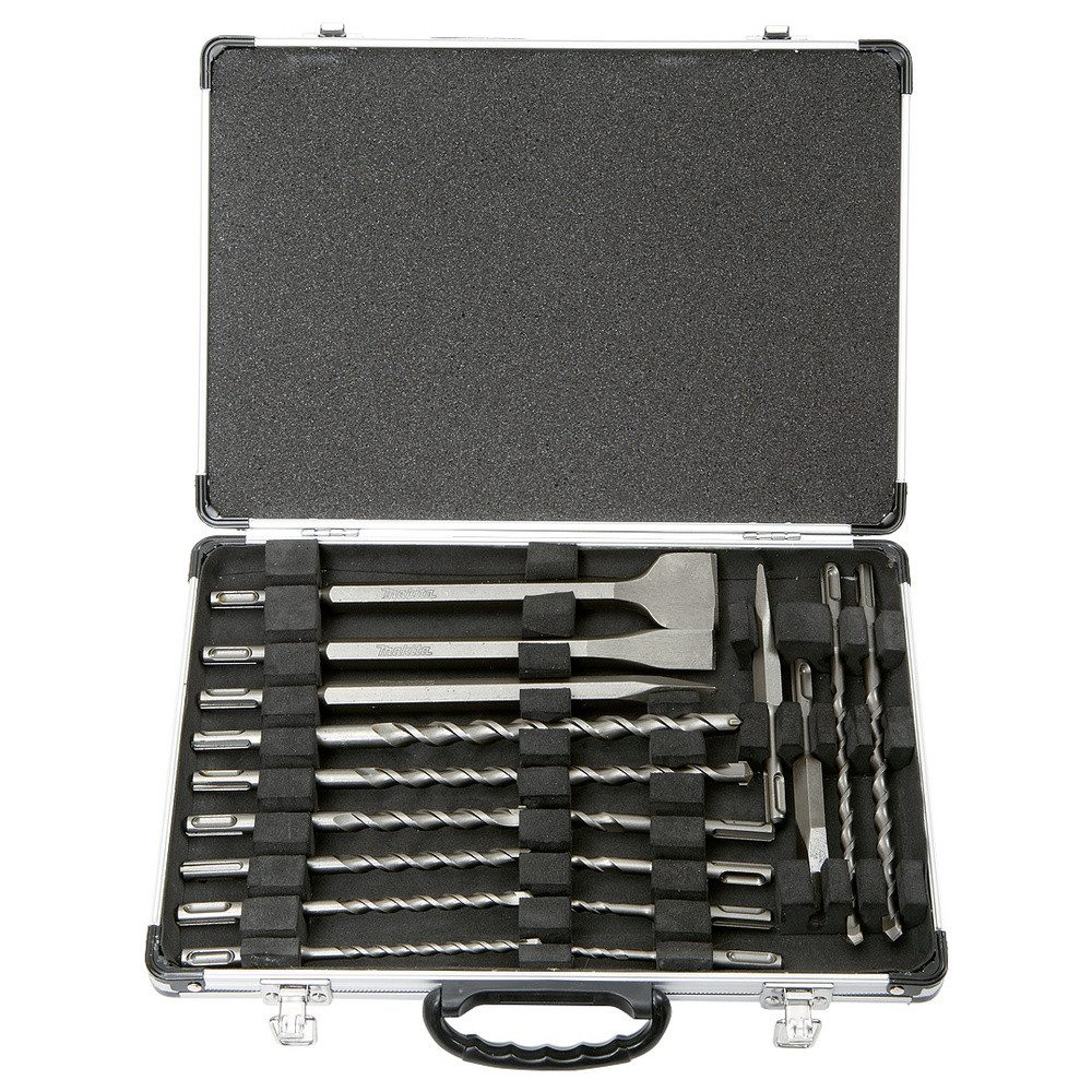 Makita Spiralbohrer Makita D-42444 Hammerbohrer-Set 17teilig 5 mm, 6 mm, 8 mm, 10 mm, 12, inkl. Meißel – Bild 3 von 3