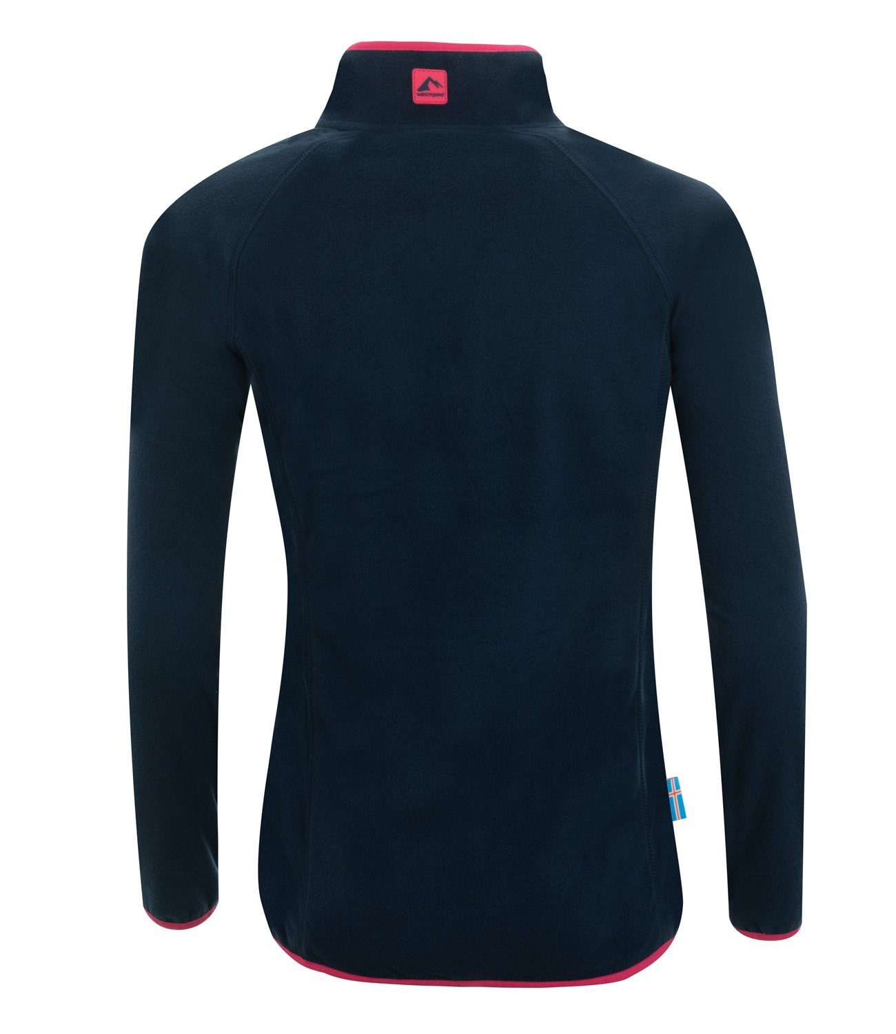 Westfjord Fleecepullover Hekla Marineblau / Magenta