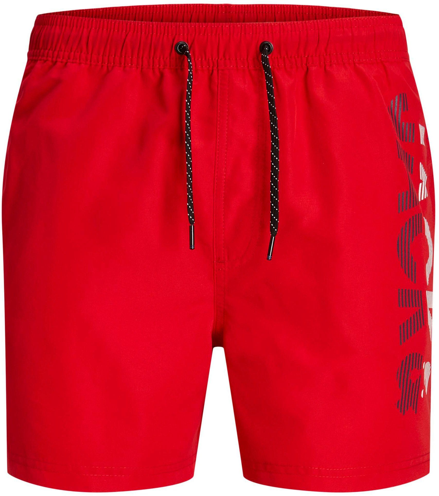 JNR & Jones Chinese Badeshorts JPSTFIJI SN JJSWIM SPICELOGO Jack Red Junior LY