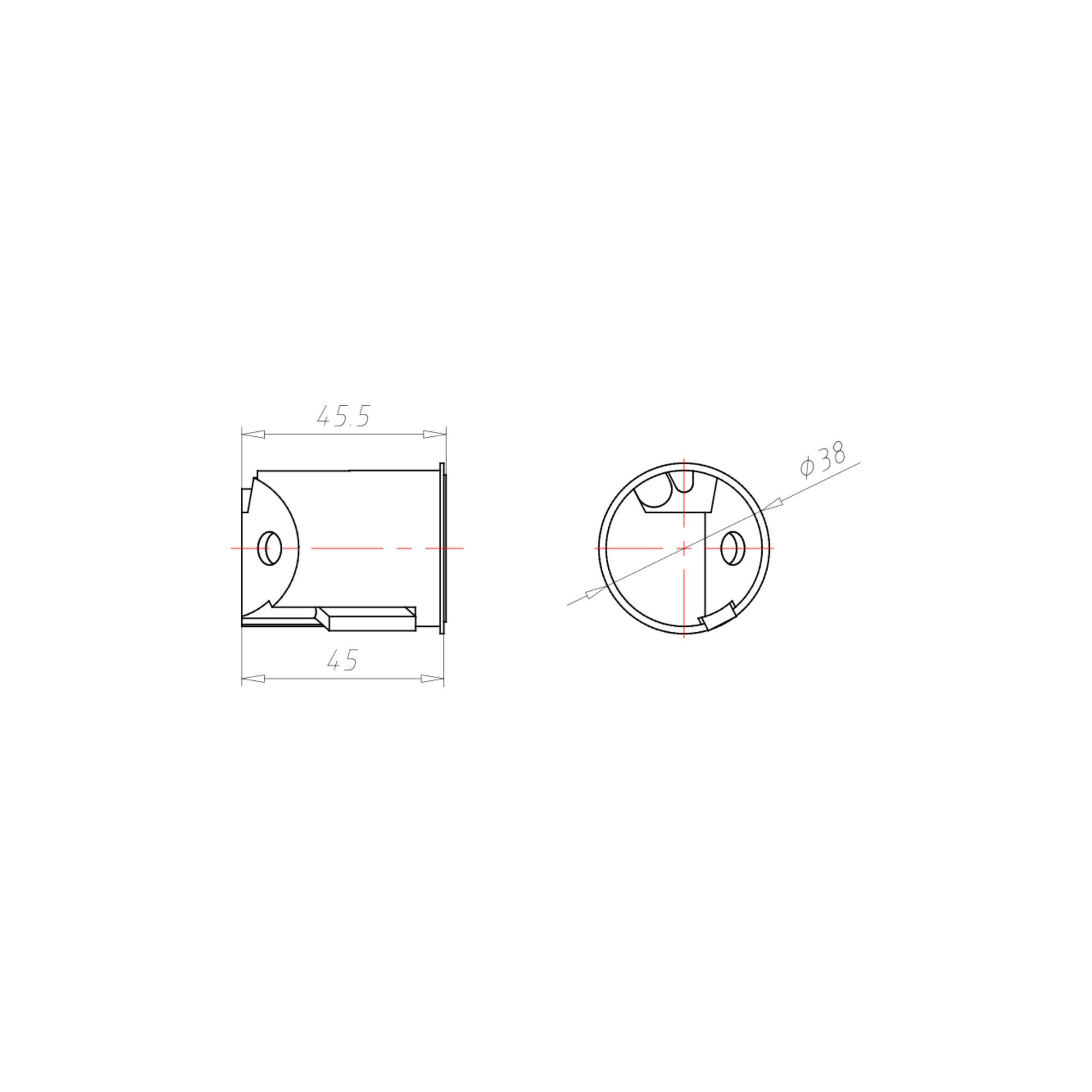 Kaiser Kaiser Anschlußdose 35x35x45mm 9248-01 Installationskabel