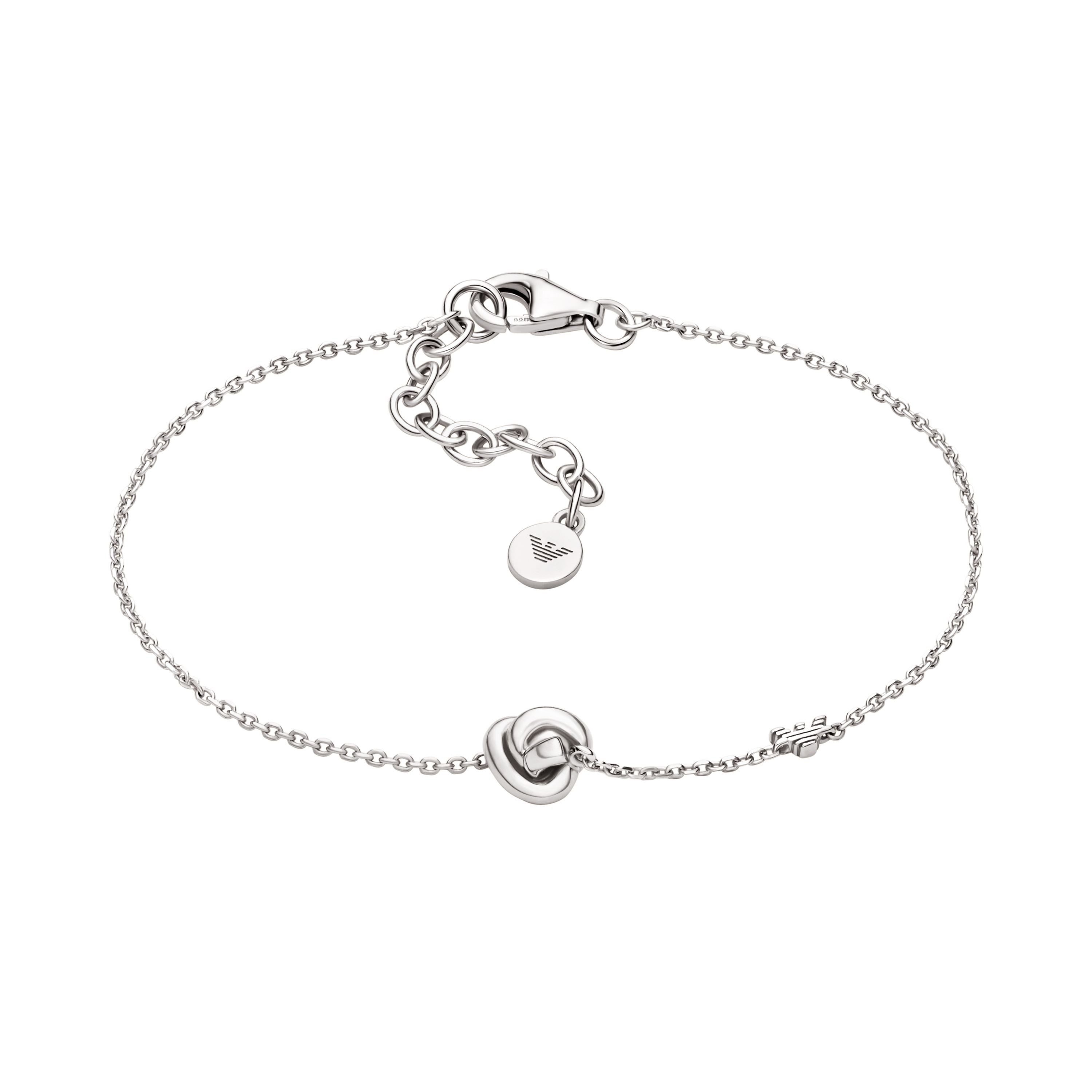 Emporio Armani Armband Schmuck Geschenk Silber 925 SENTIMENTAL Knoten-Optik