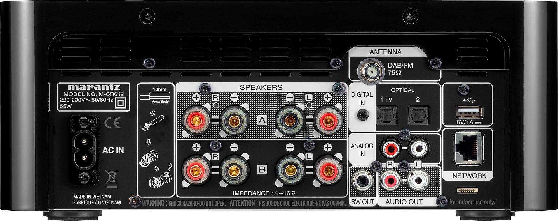 Marantz M-CR612 Netzwerk-Receiver 2.0 (Bluetooth, LAN (Ethernet), WLAN)