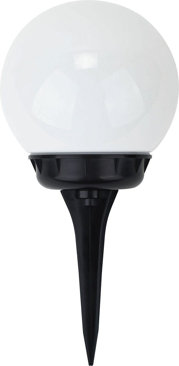warmweiß, Kugel, Solarleuchte MeLiTec LED's fest SO16-2 LED weiß, Kugel LED integriert, bernsteinfarbene