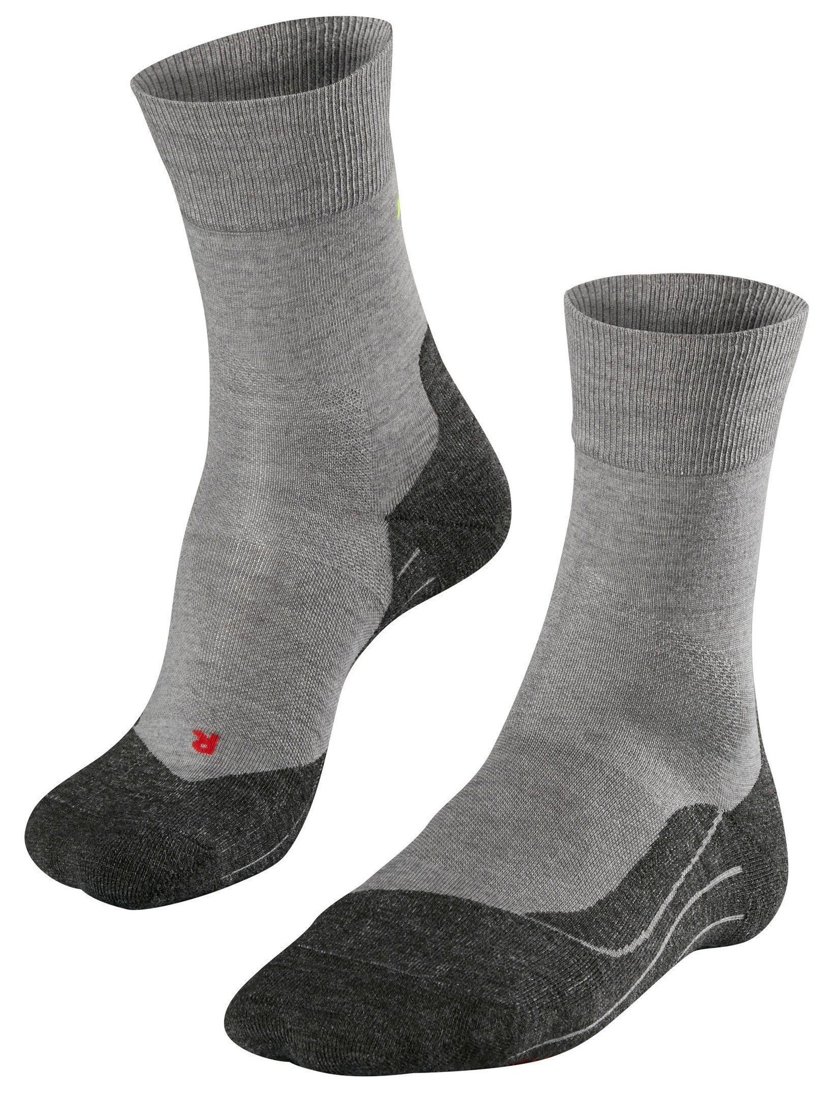FALKE Laufsocken RU4 Wool (mittelstarke Polsterung, mit Merinowolle) grau H günstig online kaufen