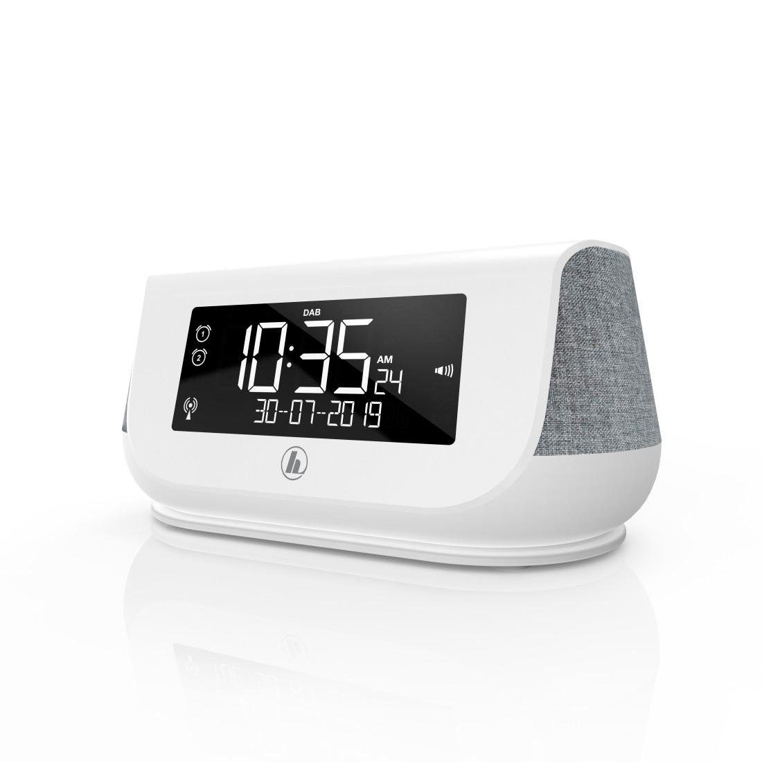 Radio, DAB+/FM/Bluetooth weiß DR36SBT 4 (Digitalradio W) Digitalradio (DAB), Ladefunktion FM-Tuner, (DAB) Radiowecker, Hama DAB Digital