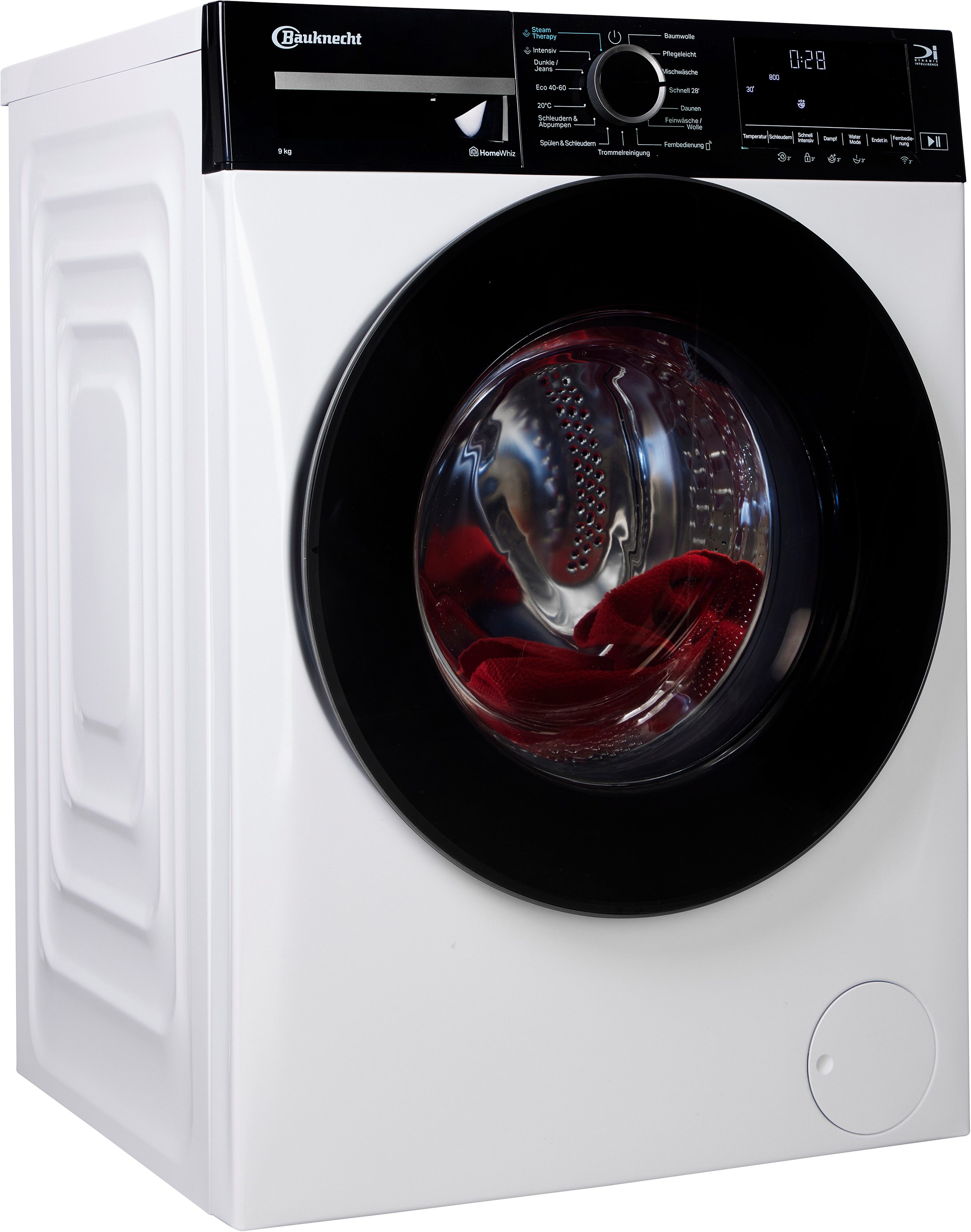 BAUKNECHT Waschmaschine B WM Smart Eco 9A, 9 kg, 1400 U/min, Adaptive Wash – Intelligente Anpassung der Programme an Ihre Wünsche