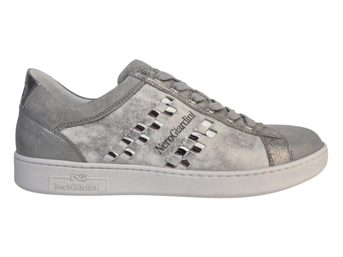 Luxury Fumo silber Schnürschuh