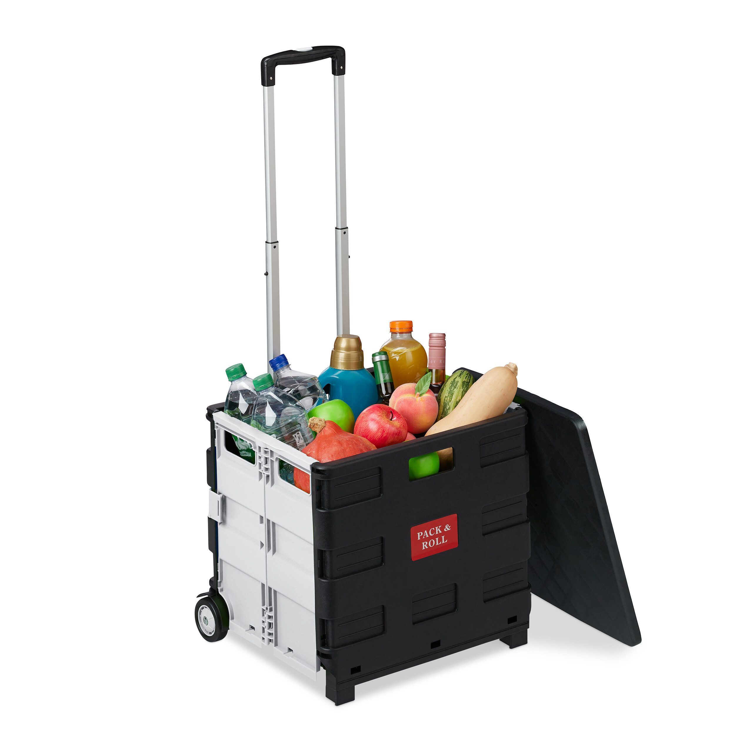 relaxdays Einkaufstrolley mit Deckel günstig online kaufen