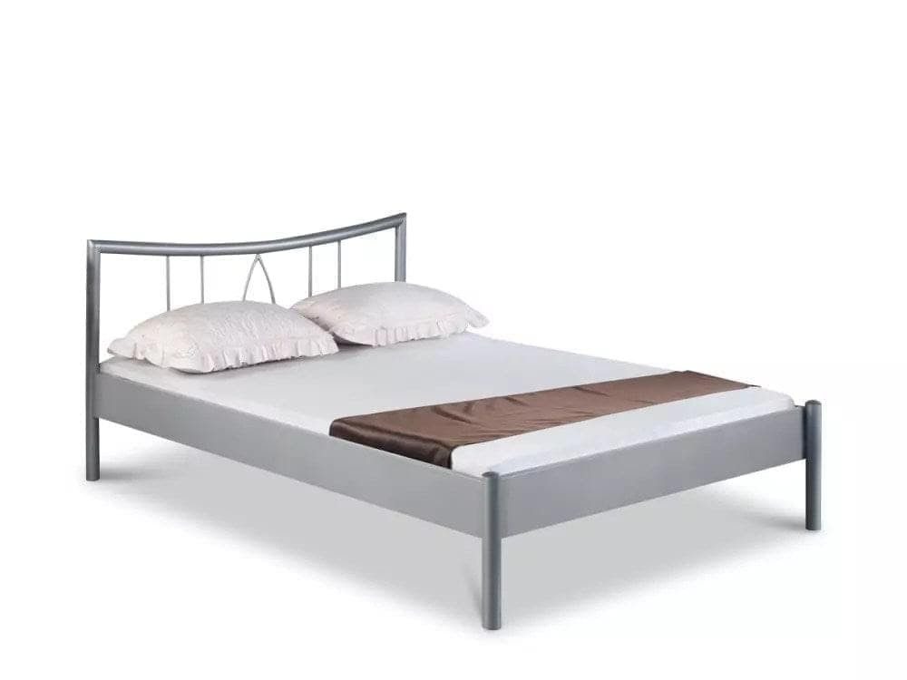 BedBox Metallbett Hanna, Metallbett mit klassischem Kopfteil und stabilem Rahmen