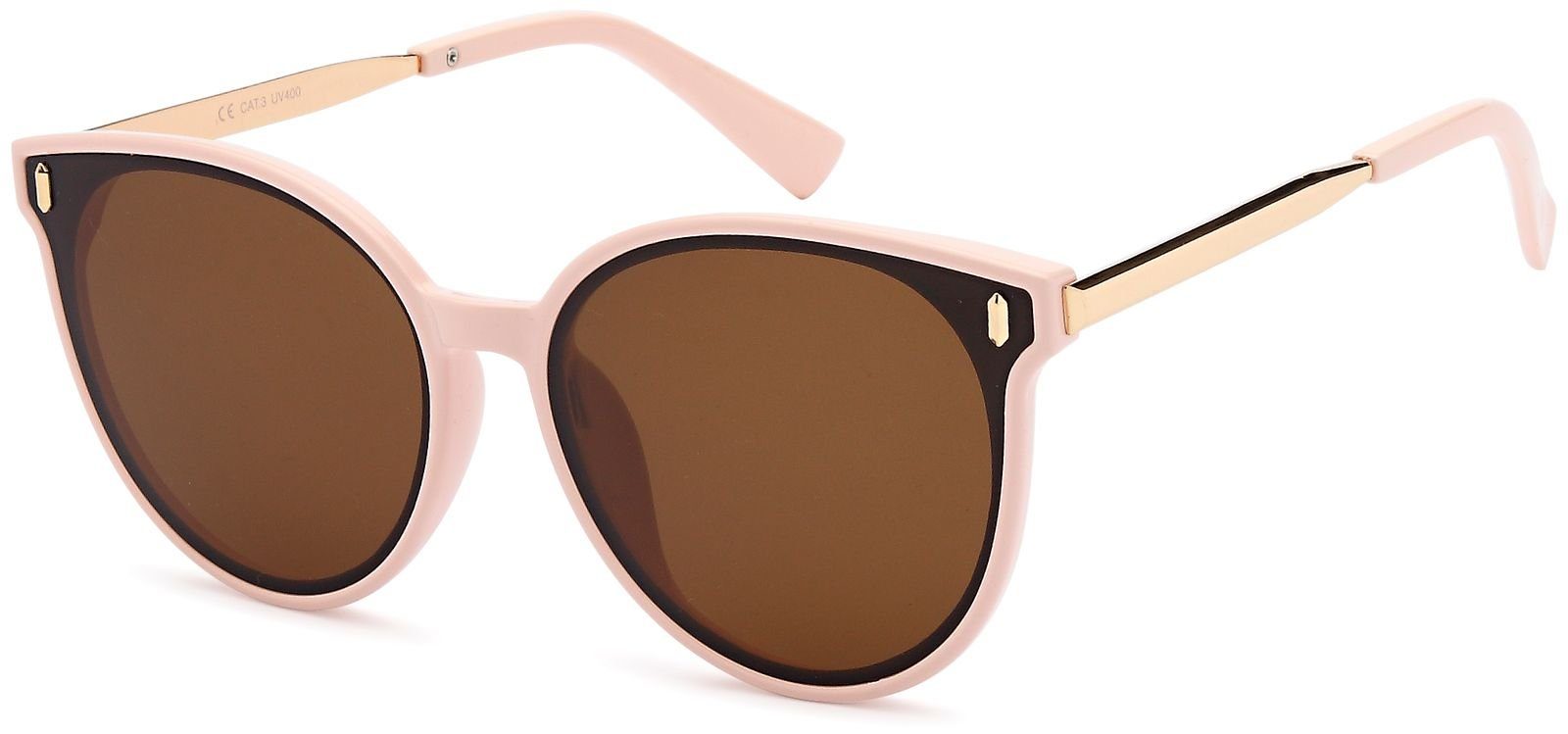 Sonnenbrille Cateye Sonnenbrille Kunststoff - Metall