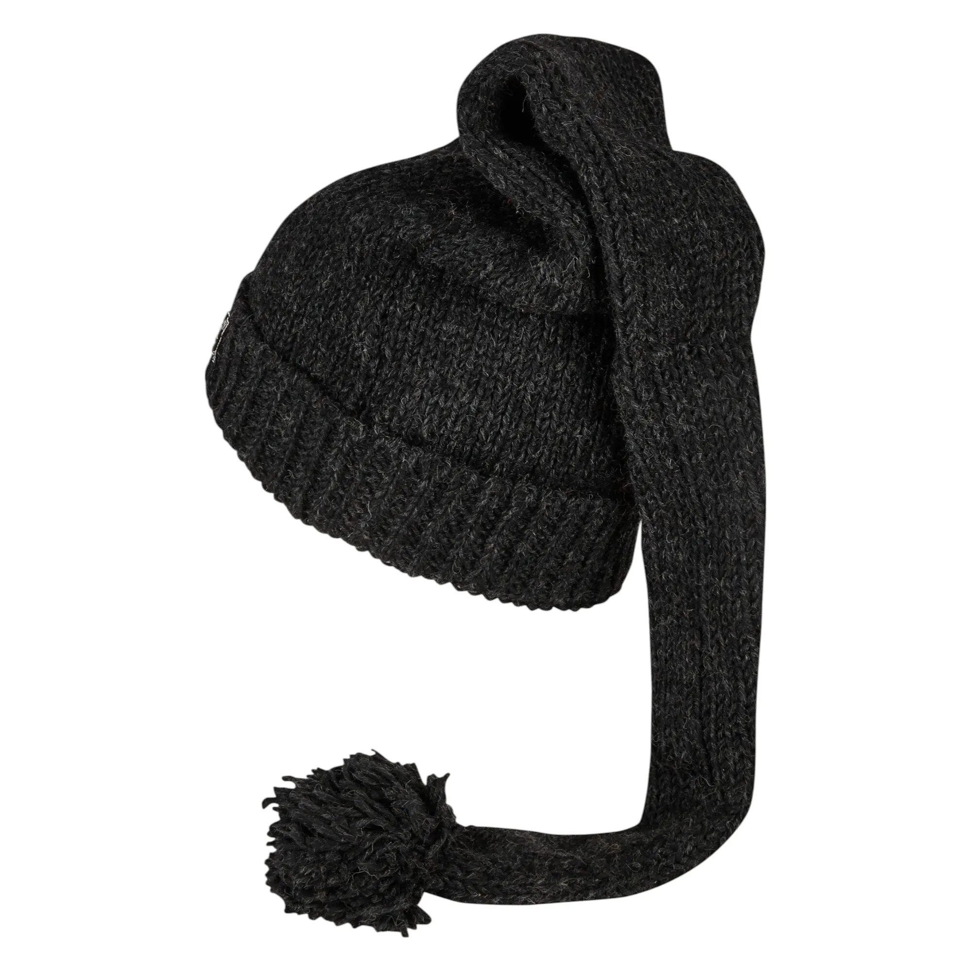 THC Natural Line Strickmütze THC Schafwoll Zipfelmütze 509 anthrazit (1 Stück, 1-St., 1 Stück) Innenfutter: Fleece