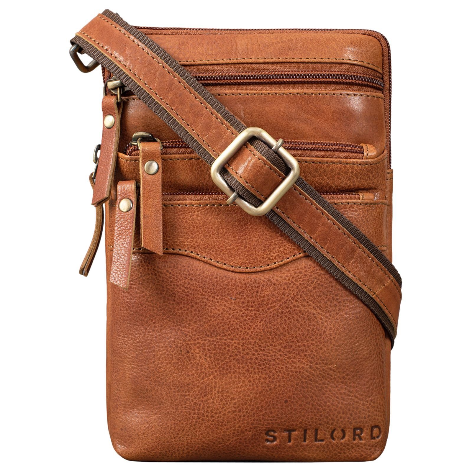 STILORD Handtasche "Aria" Brusttasche Leder klein – Bild 5 von 5
