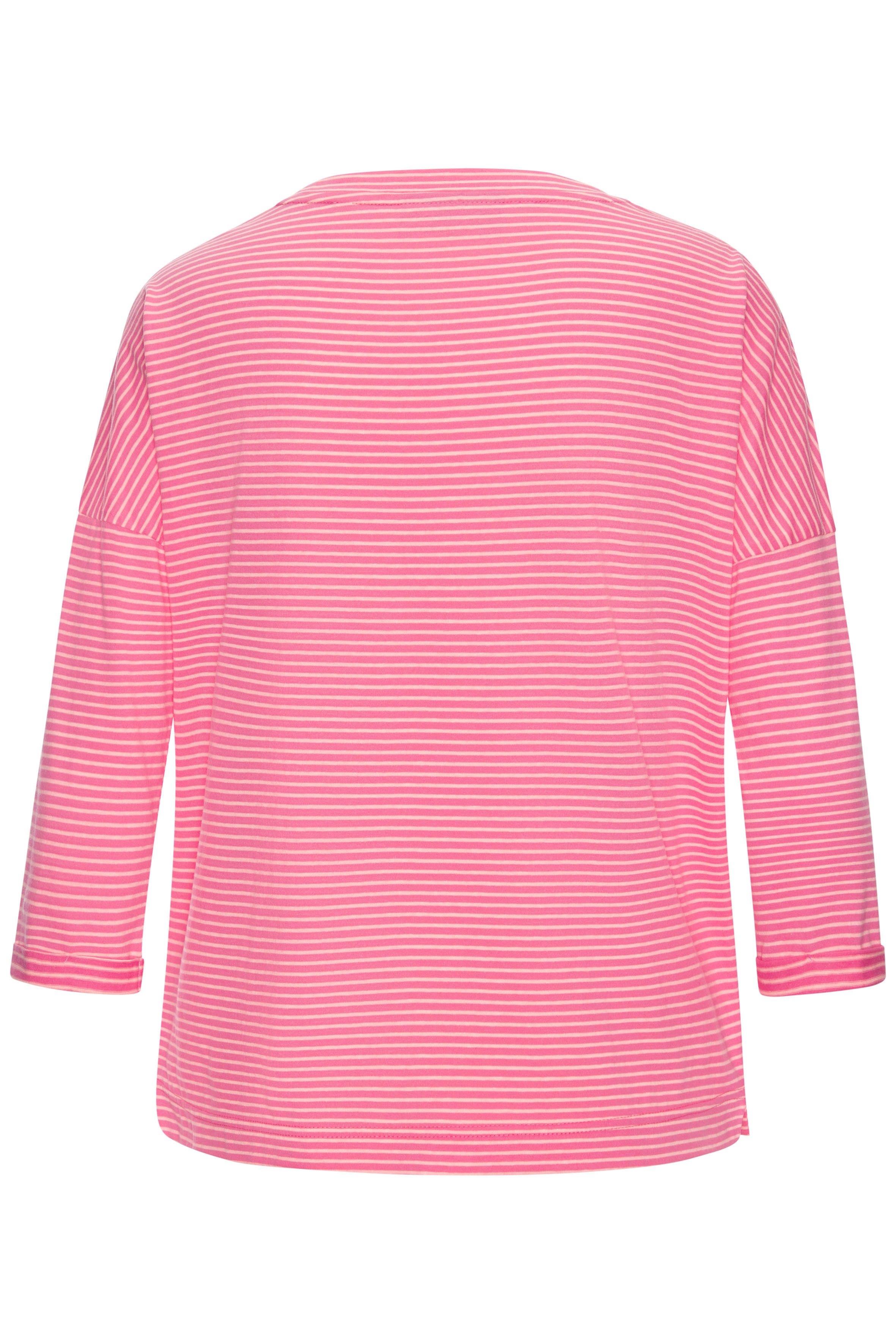 Elbsand 3/4-Arm-Shirt Veera mit Logoprint und überschnittenen Schultern, lässiges Shirt – Bild 4 von 5