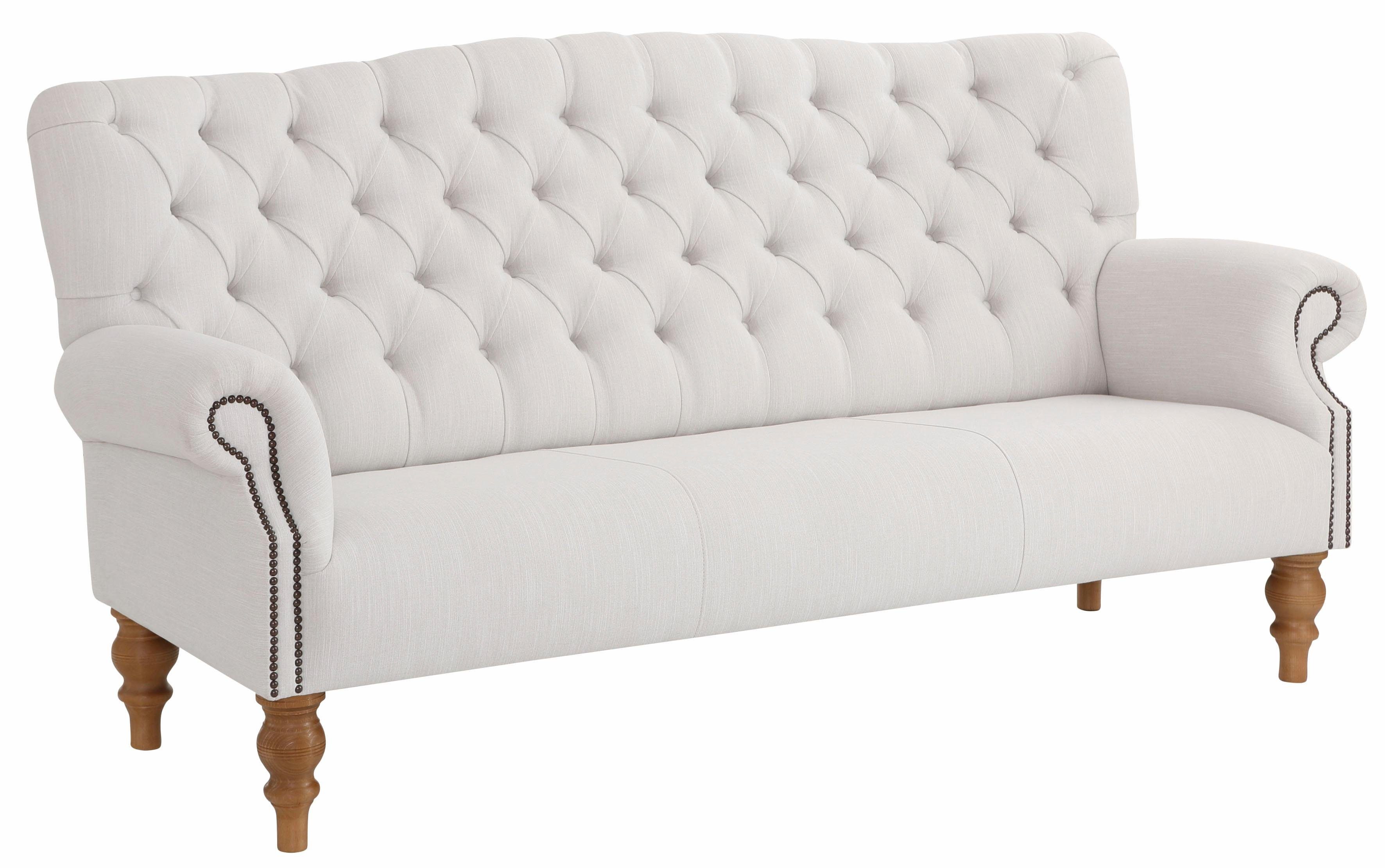 Home affaire Chesterfield-Sofa Lord, mit echter Chesterfield-Knopfheftung und Ziernägeln