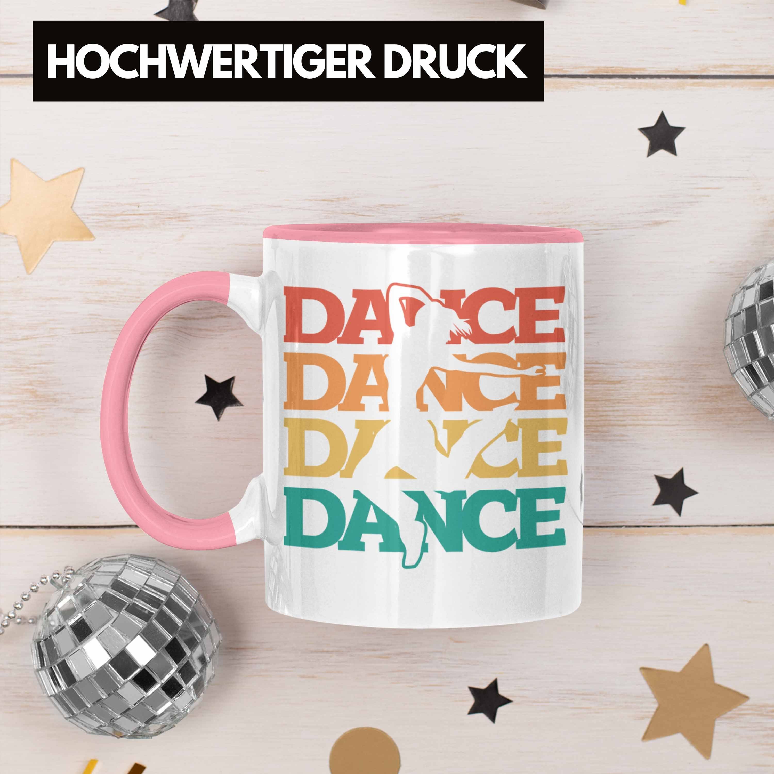 Tanzbegeisterte Geschenk Tanzlehrer Trendation D Grafik Tasse Rosa für Tänzer Tasse Lustige