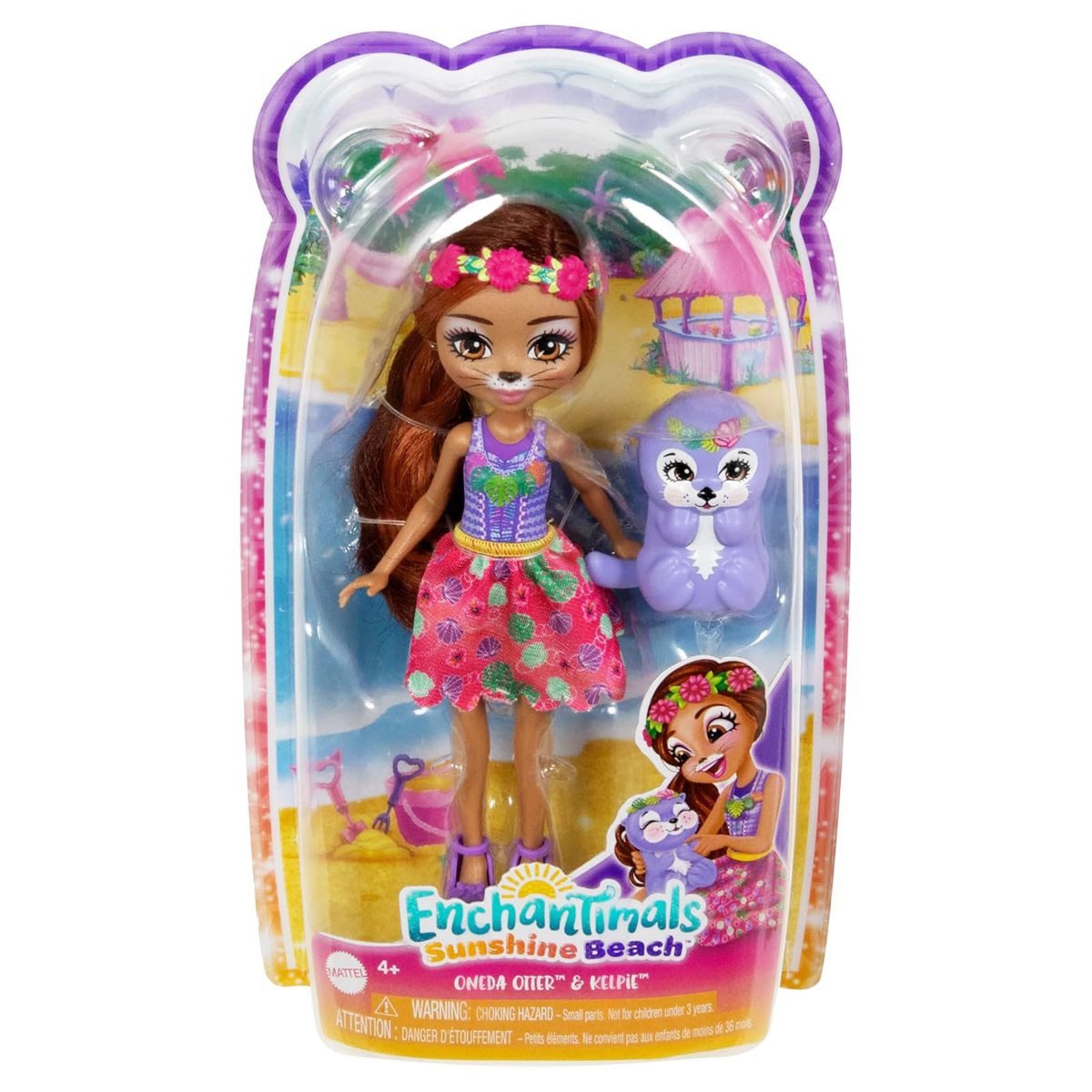 Mattel® Stehpuppe Mattel HXB98-Enchantimals-Sunshine Beach-Puppe+Tierfreund günstig online kaufen