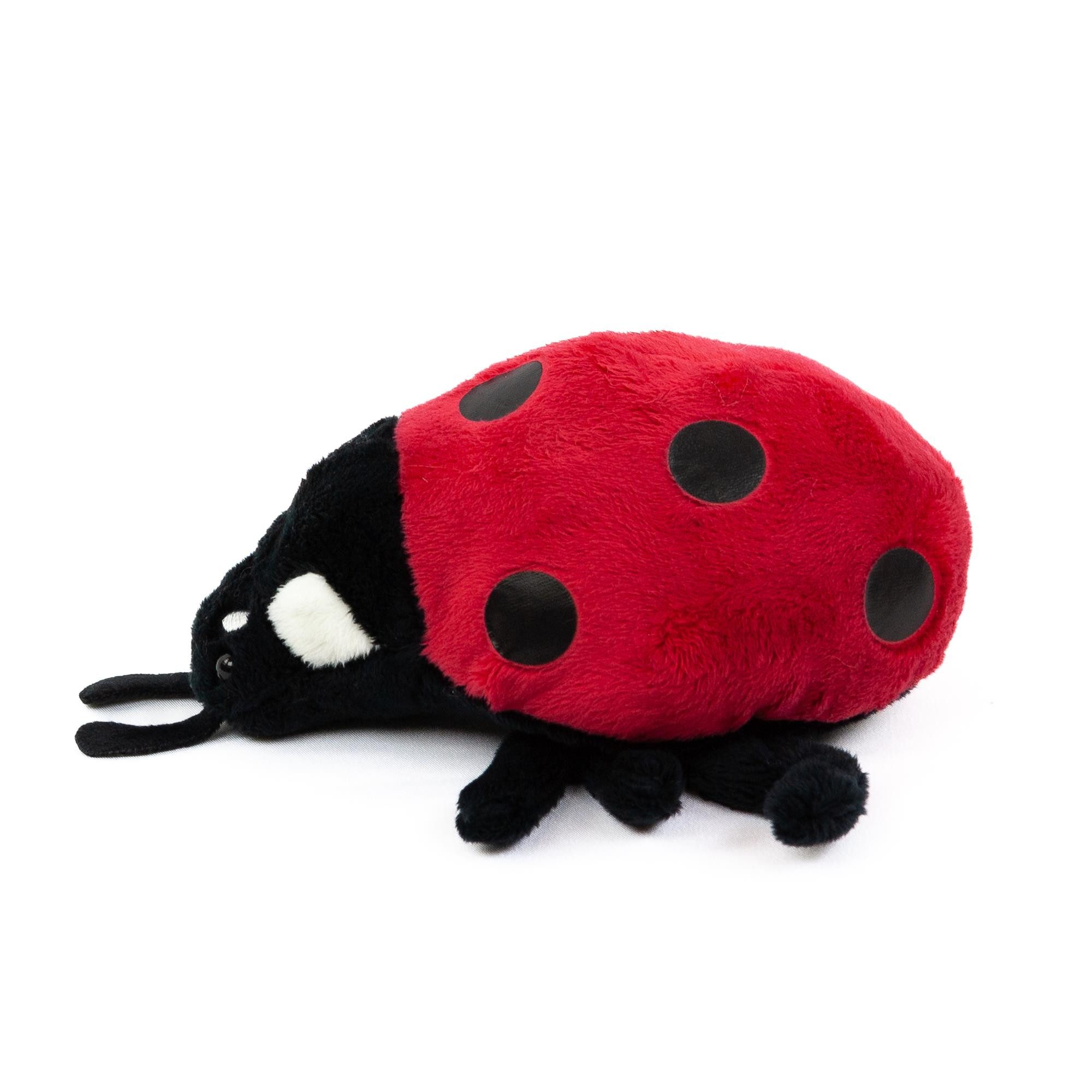 Cornelißen Kuscheltier Marienkäfer 16 cm liegend schwarz/rot Plüschtier Sto günstig online kaufen