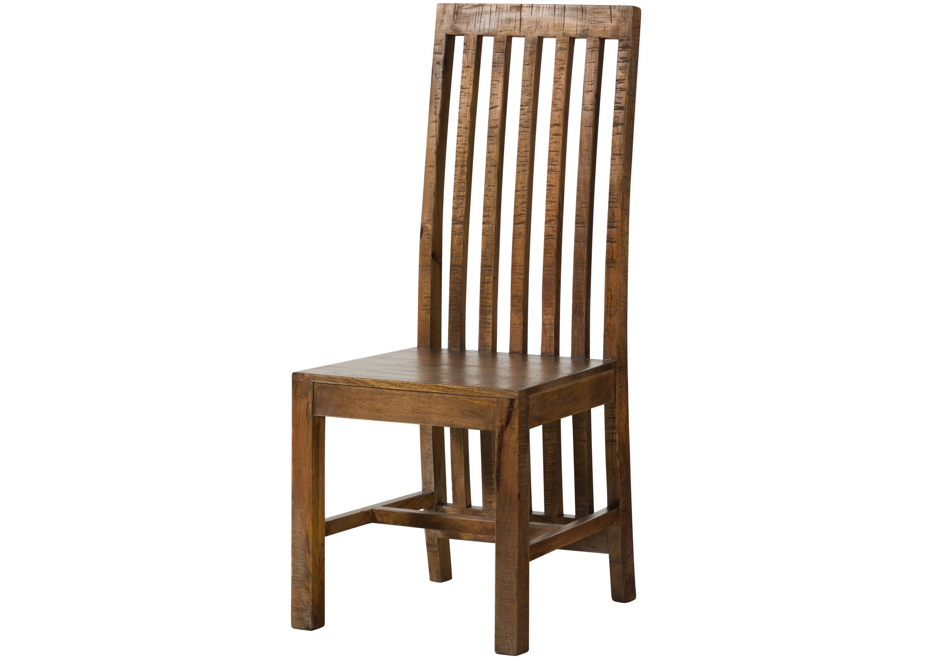 Massivmoebel24 Holzstuhl RODEZ Mango braun Massivholz (braun Massivholz), 45 x 108 x 54 cm RODEZ
