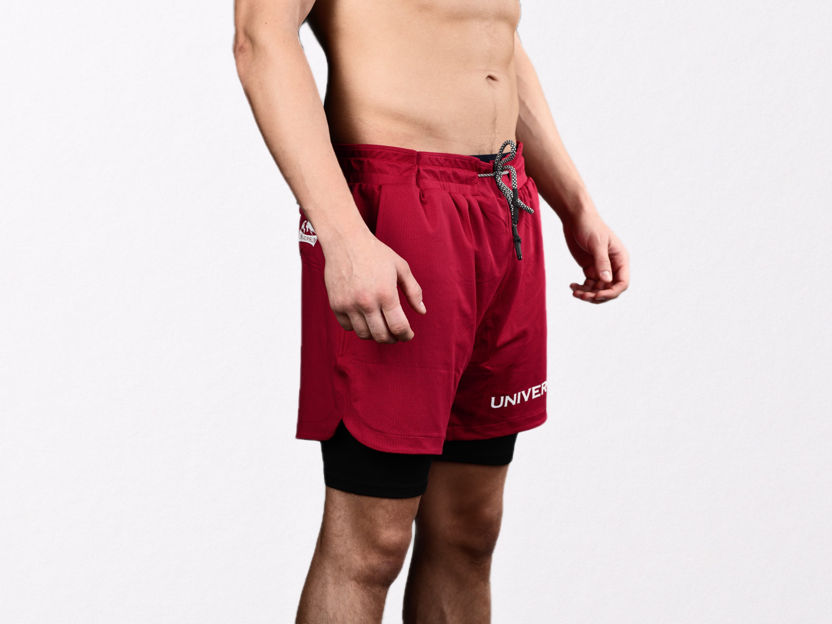 Universum Sportwear Sporthose Kurze Hose mit versteckter Handytasche Shorts günstig online kaufen
