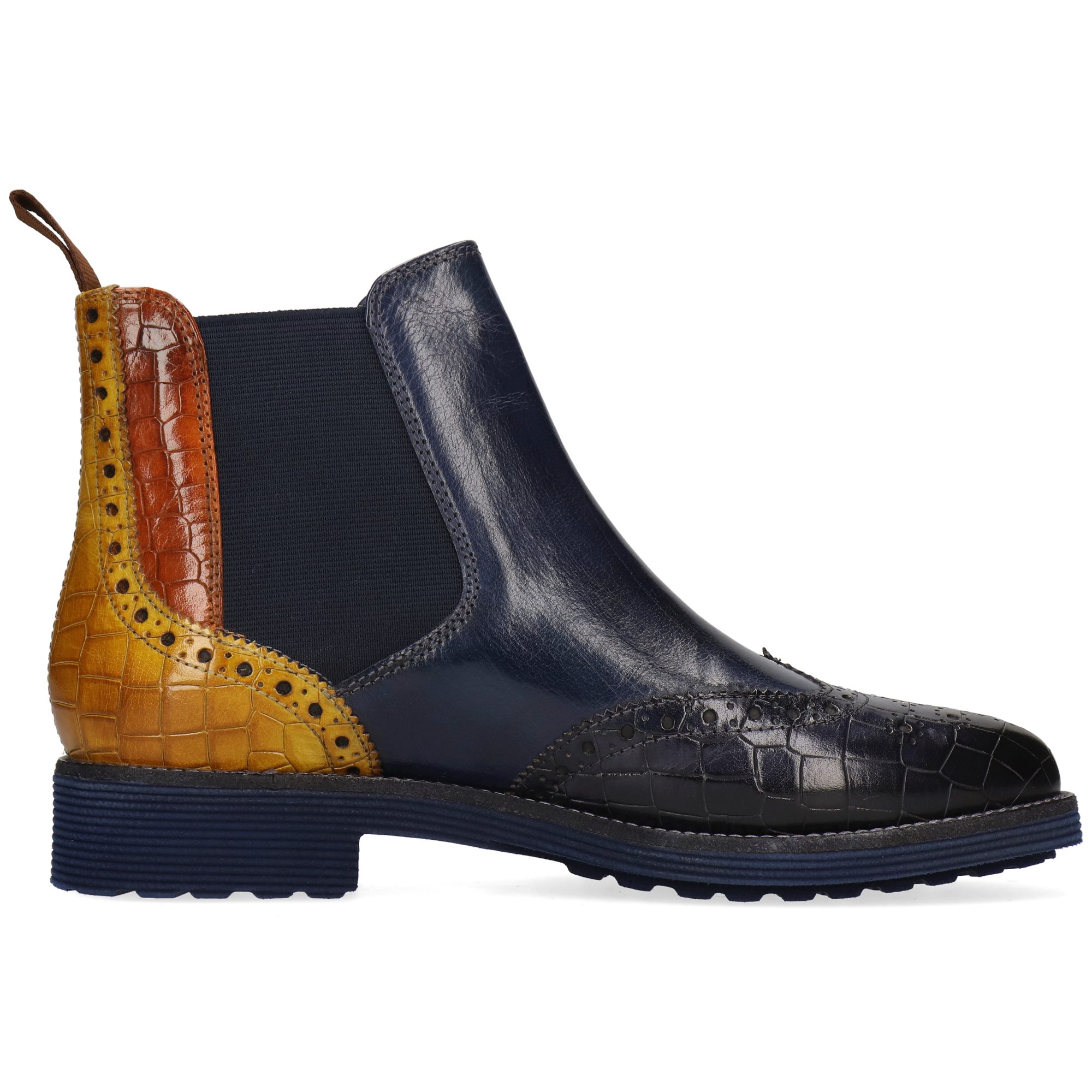 Melvin & Hamilton Selina 6 Leder-Chelsea Boots für Damen Stiefelette Flache Absätze, Echtes Leder, Vegetabile Gerbung