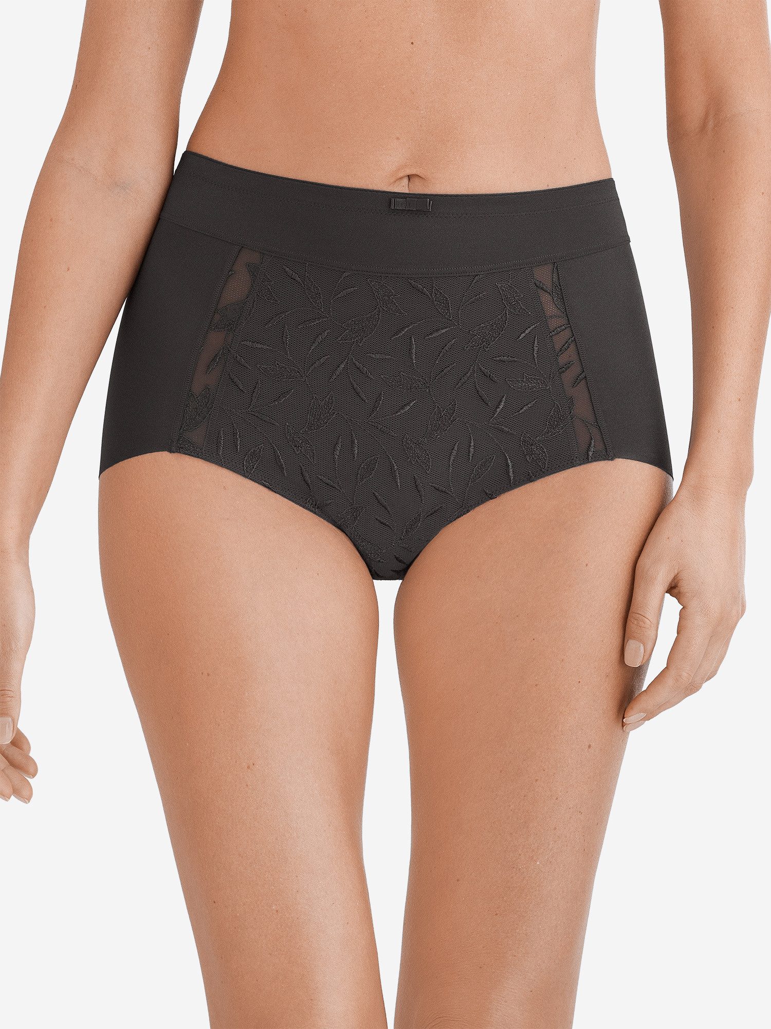 Felina Taillenslip Vision Deluxe (1-St) Panty - Opulente Blatt-Stickerei auf der Vorderseite