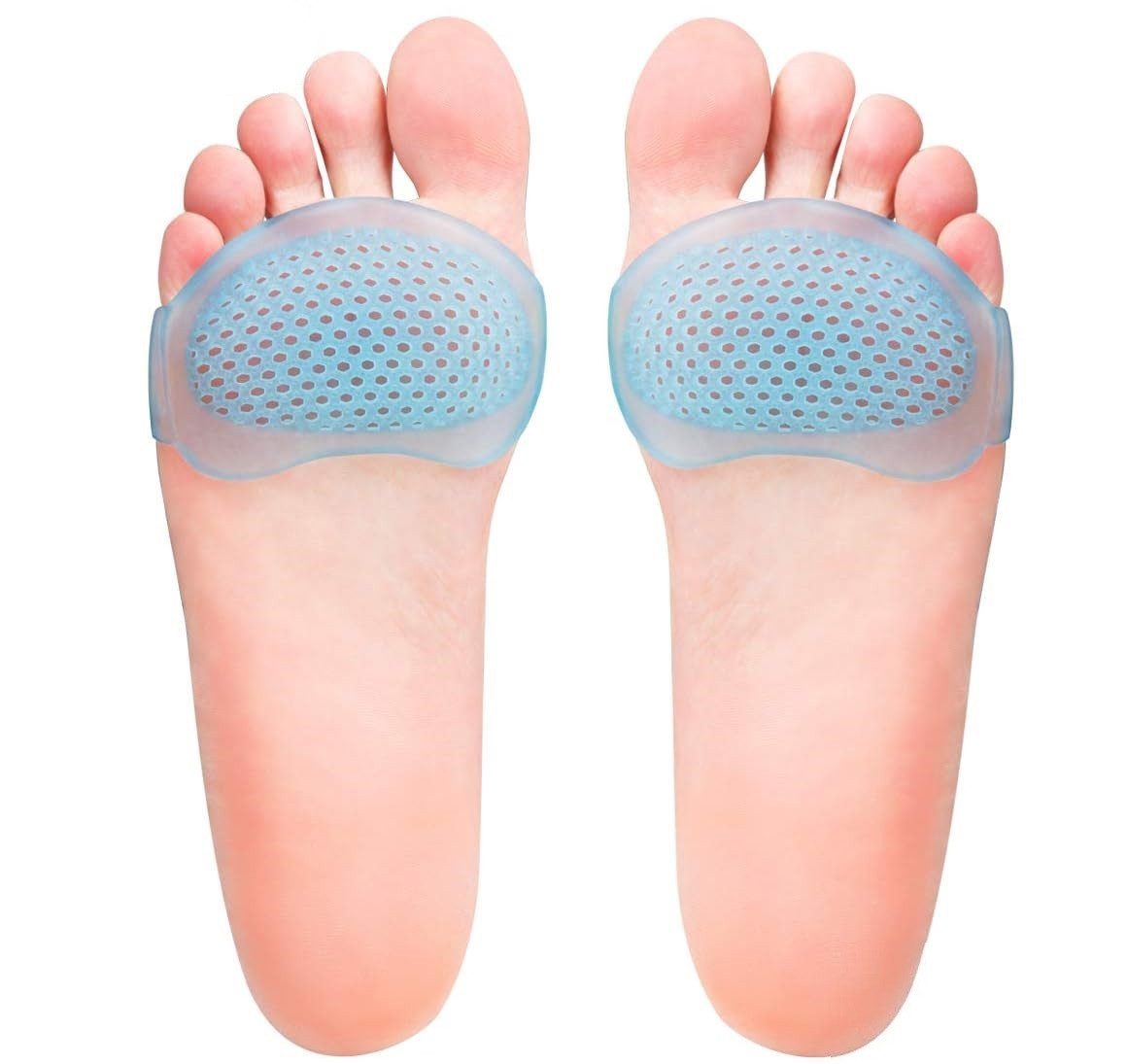 Fußpolster Fußpads 4er Set Atmungsaktiv Silikon Gel Pads Neurom Mortons