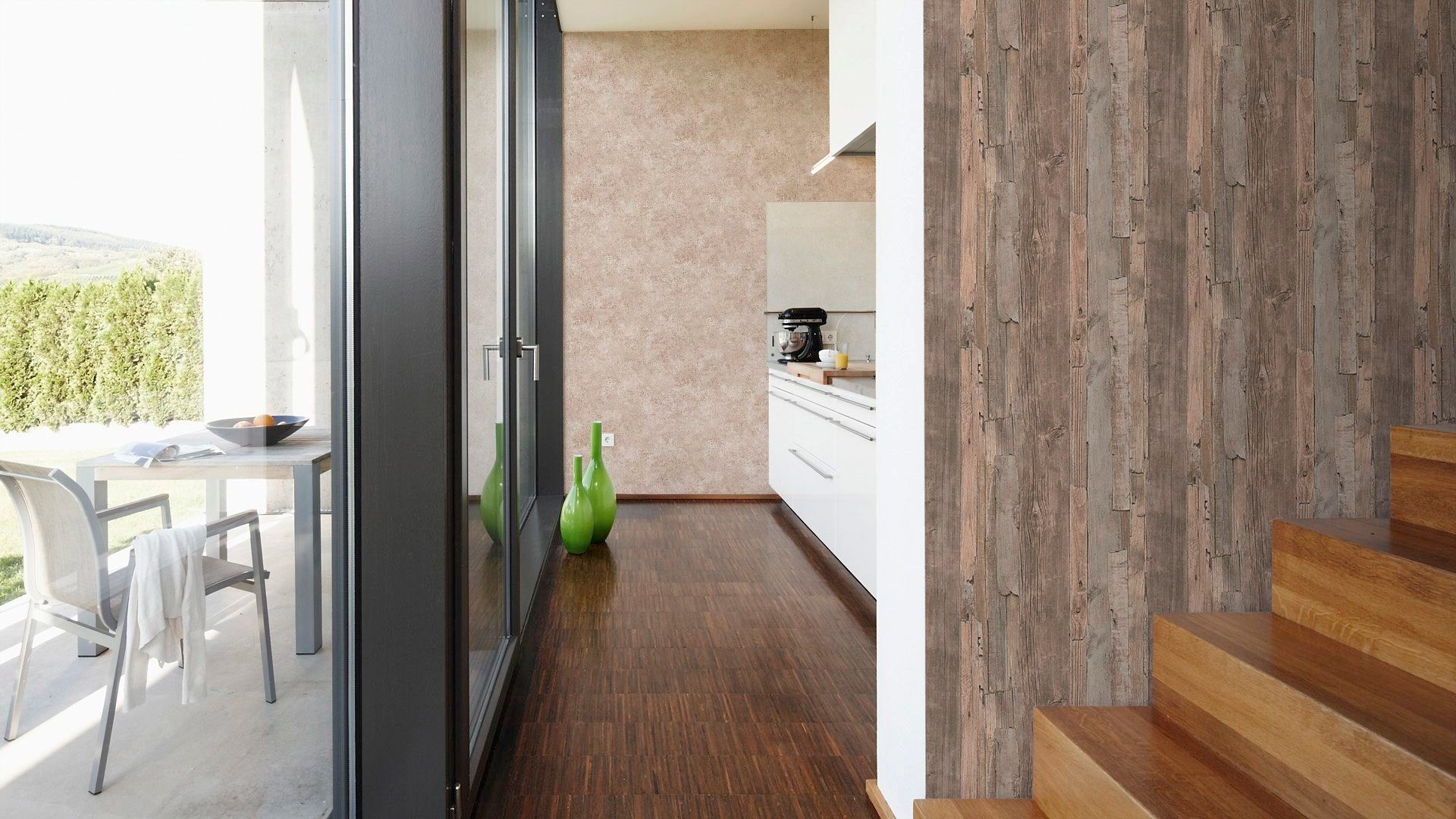 Tapete Edition, Holz, Vliestapete living walls Stone A.S. Best Landhaus of Création Wood`n 2nd beige/braun