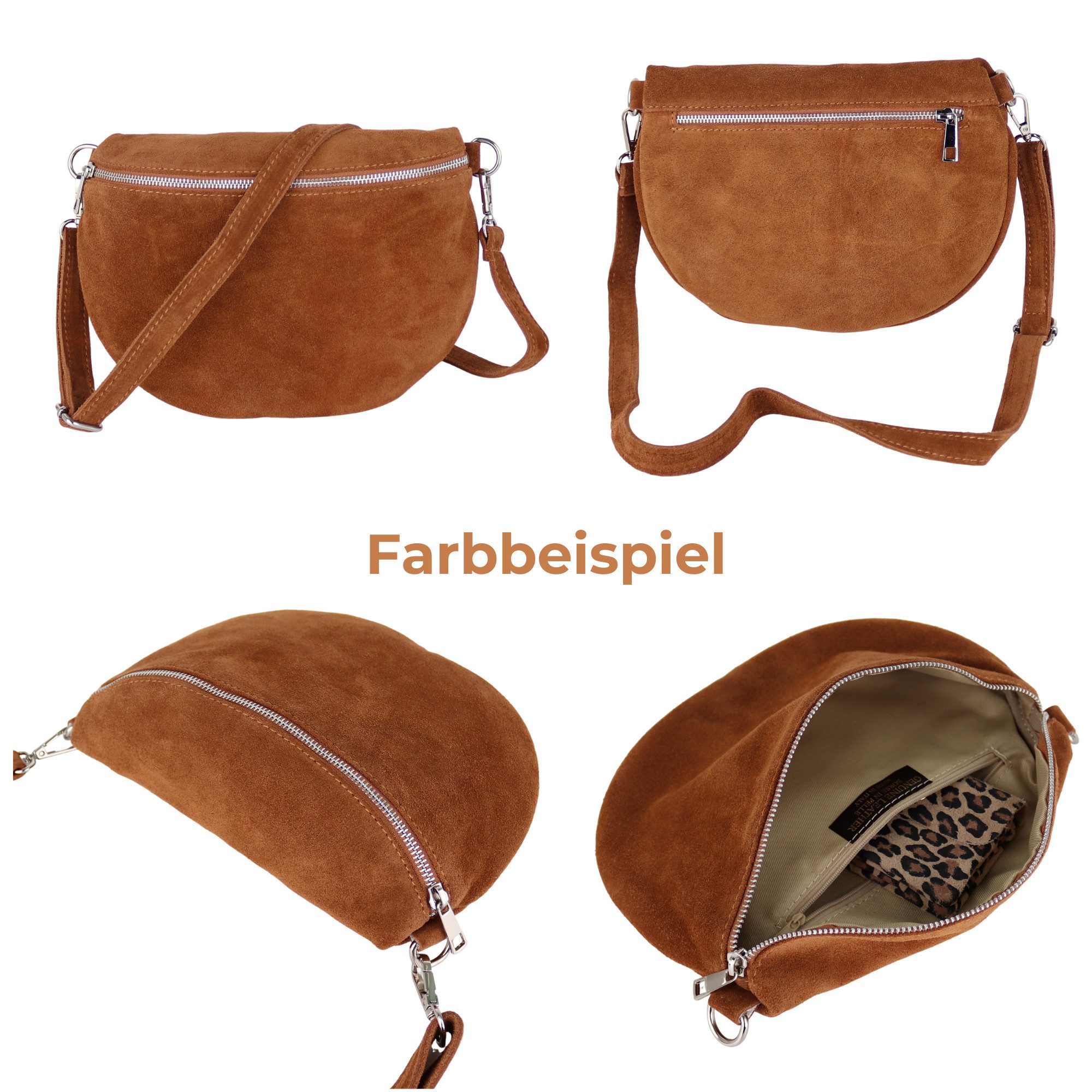 MIRROSI Bauchtasche Damen,Wildleder, Made in Italy,Umhängetasche, günstig online kaufen