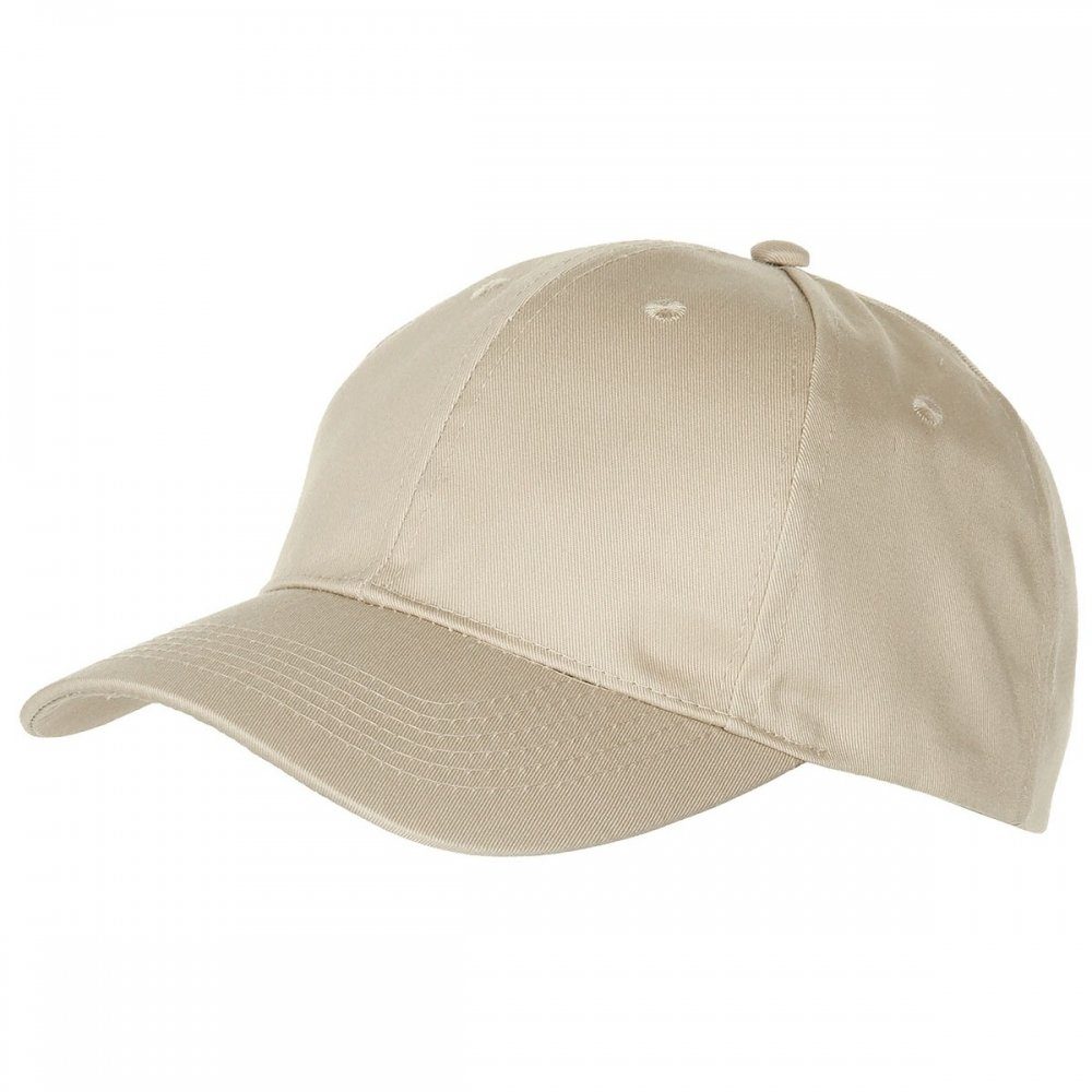 MFH Baseball Cap US Cap, mit Schild, schwarz, größenverstellbar khaki